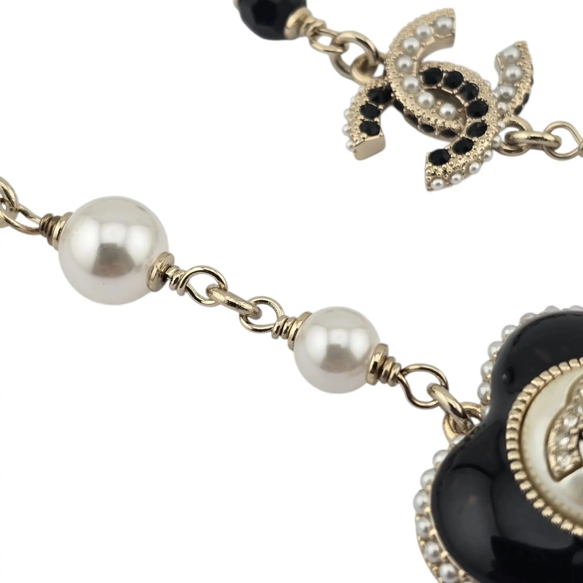 Chanel CC Black Heart Long Necklace 2022 CHANEL