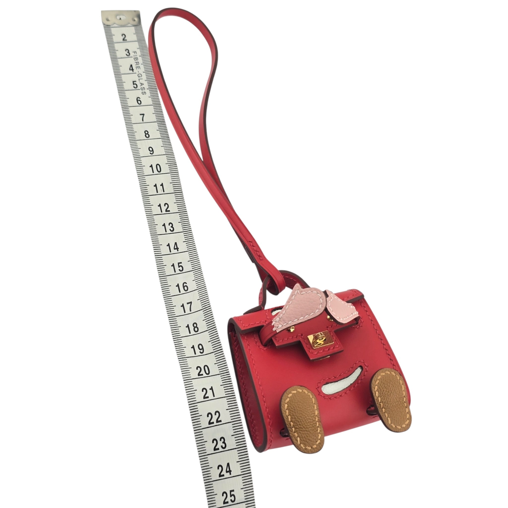 Hermes Quelle Idole Kelly Doll Bag Charm Sanguine