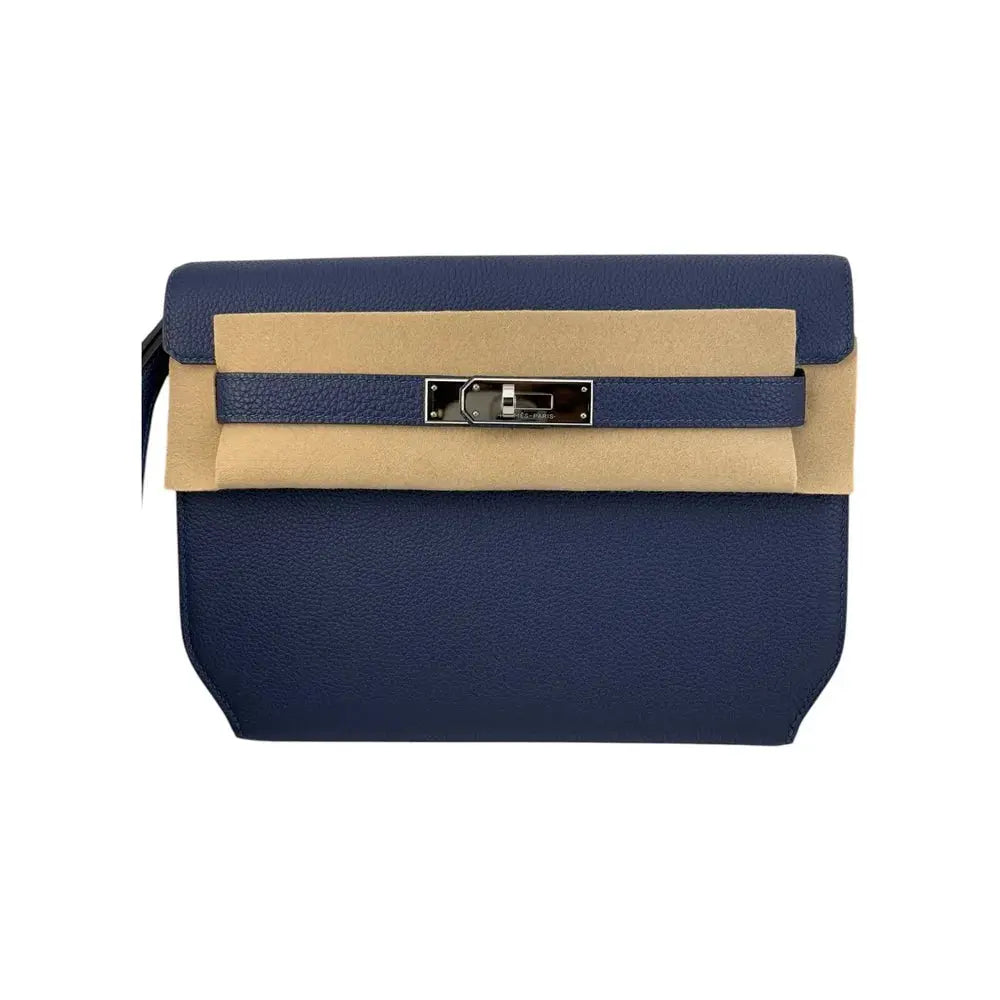 Hermès Kelly Depeches 25 Bleu Saphir Togo PHW HERMES