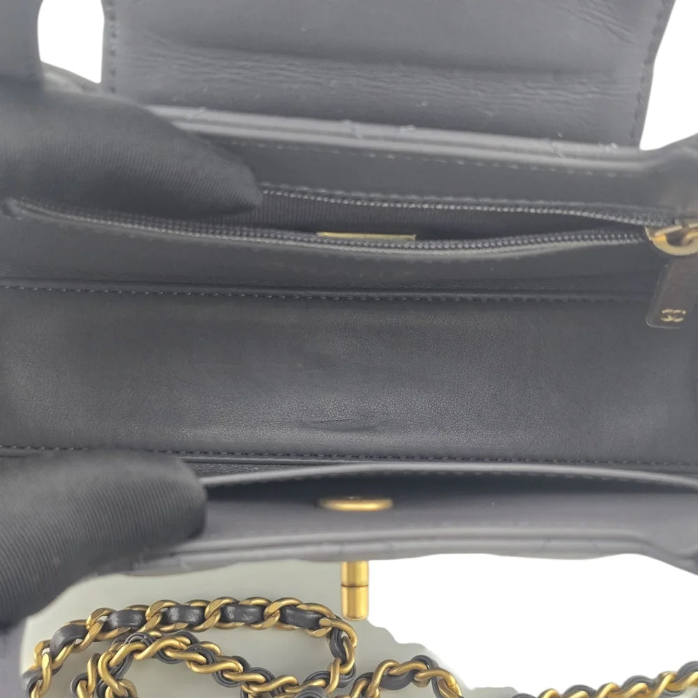 Chanel Small Kelly Re-Edition Grey Shopping Handbag CHANEL