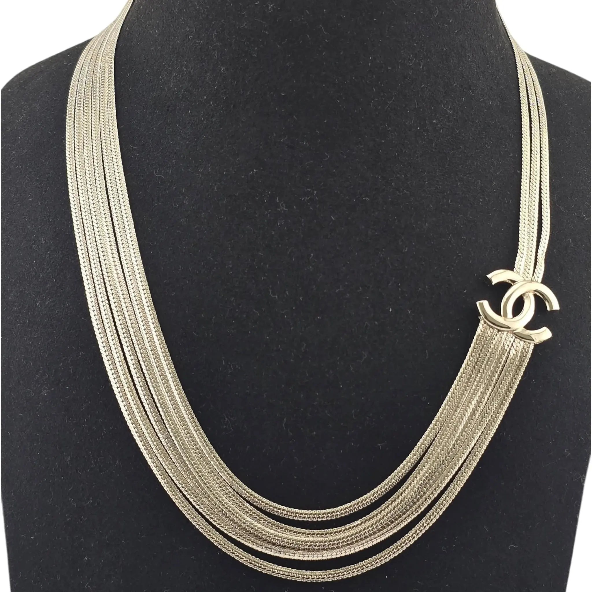 Chanel CC Gold Layer Necklace 2022 CHANEL