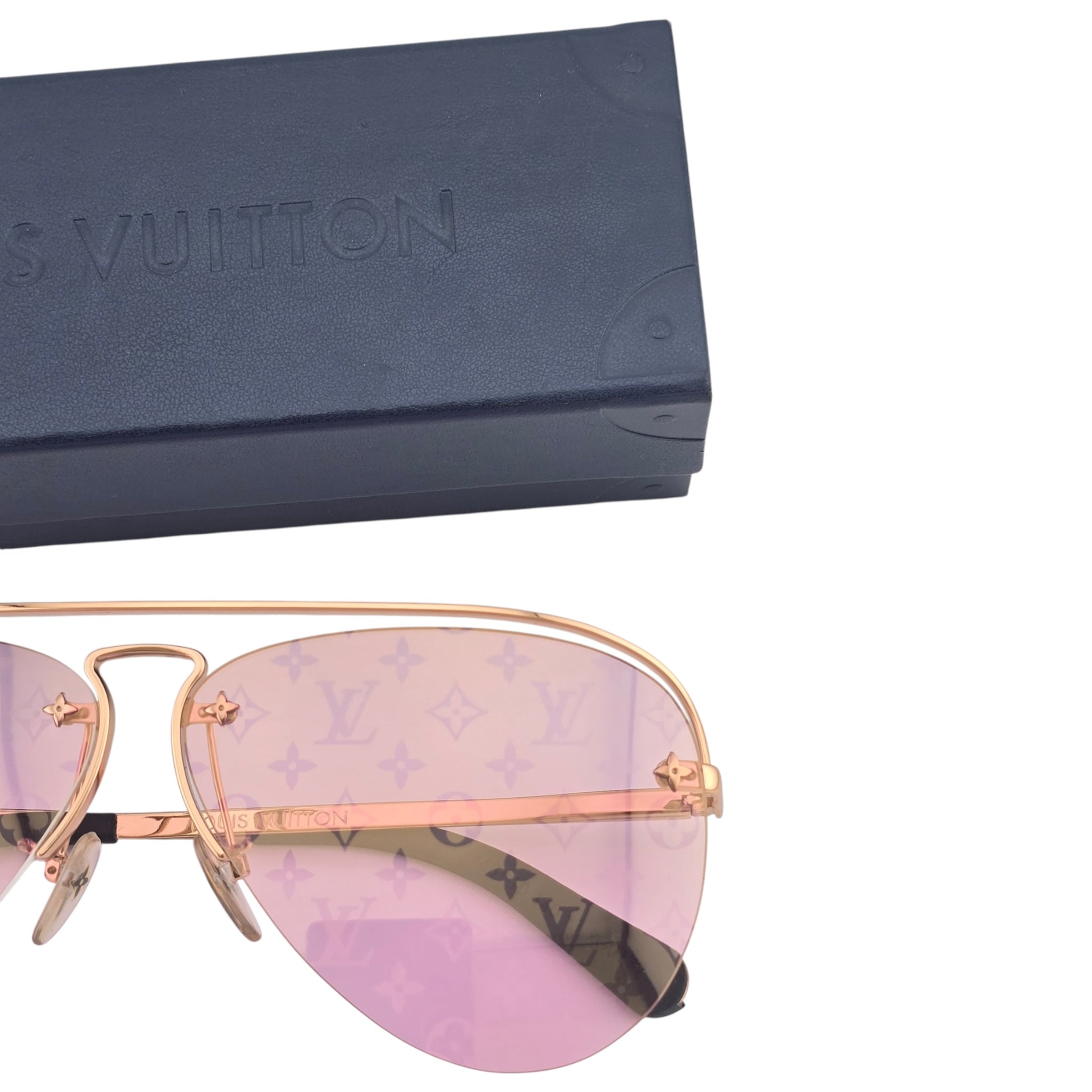 LOUIS VUITTON LV GREASE GOLD SUNGLASSES