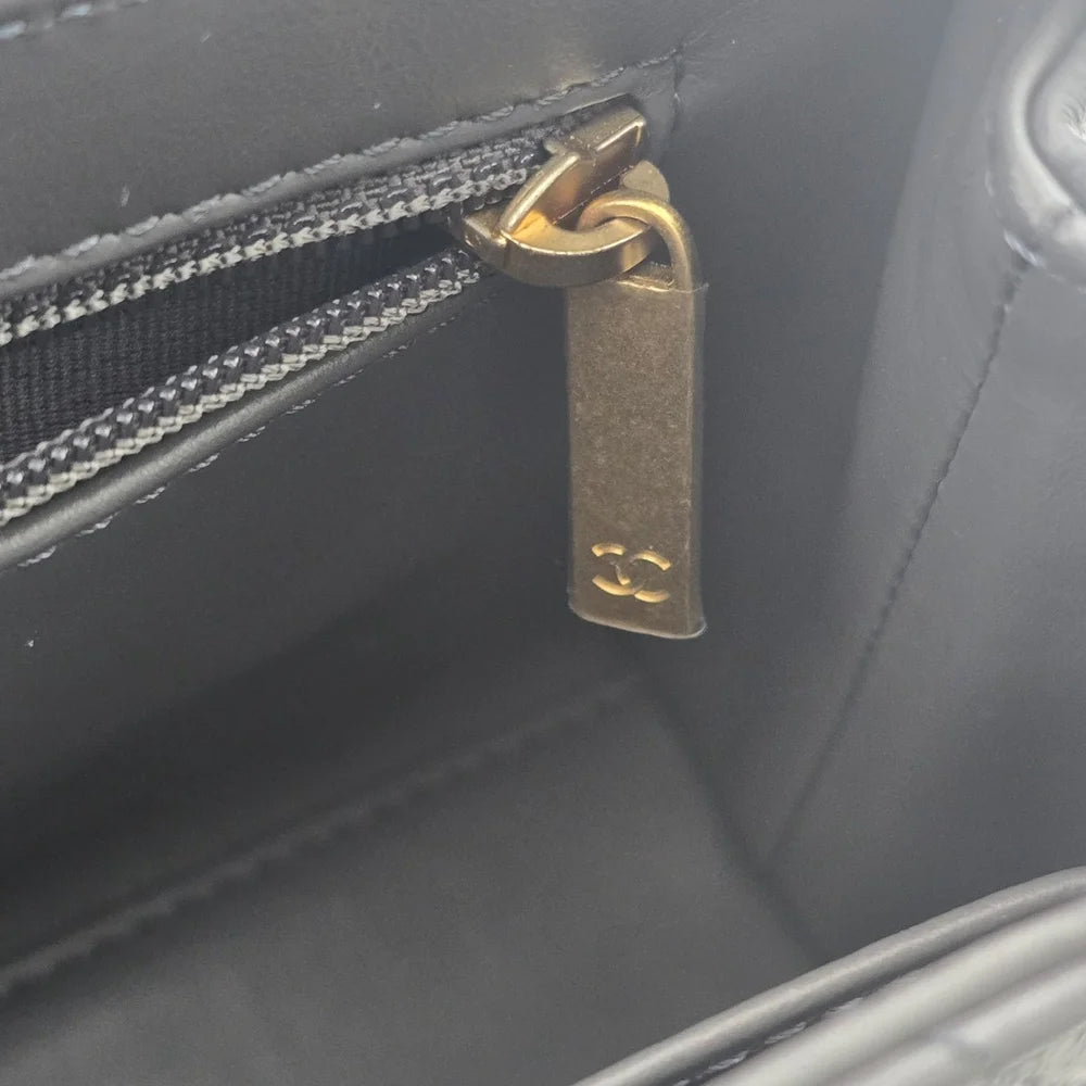 Chanel Small Kelly Re-Edition Grey Shopping Handbag CHANEL