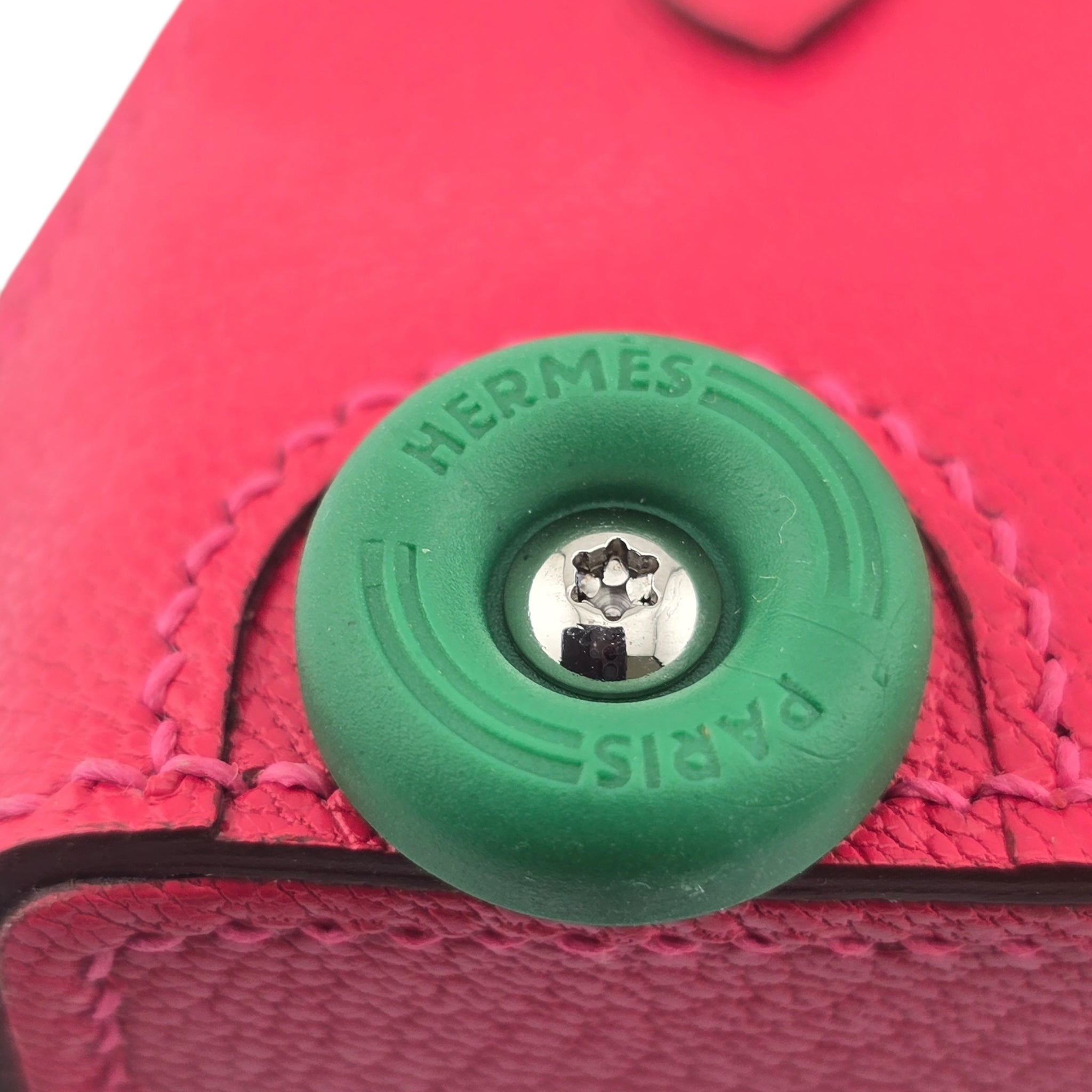 Hermes Bolide On Wheels Bag Charm Rose Extreme HERMES