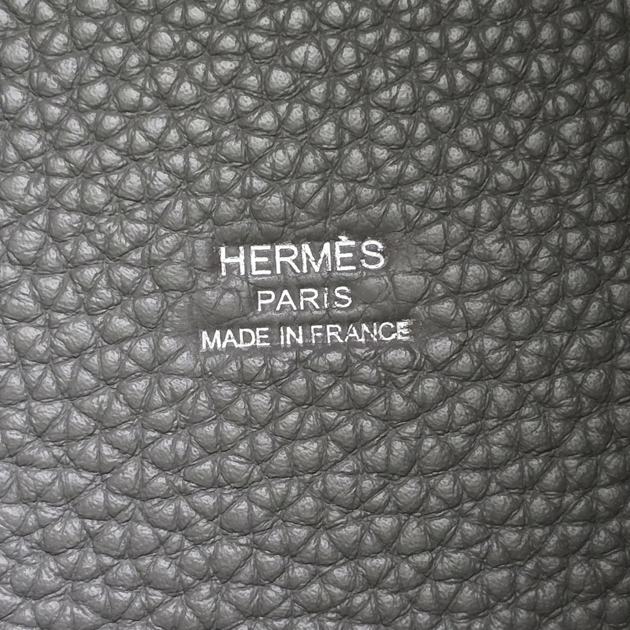 Hermès Picotin Lock 18 Gris Meyer Clemence Palladium Bag HERMES