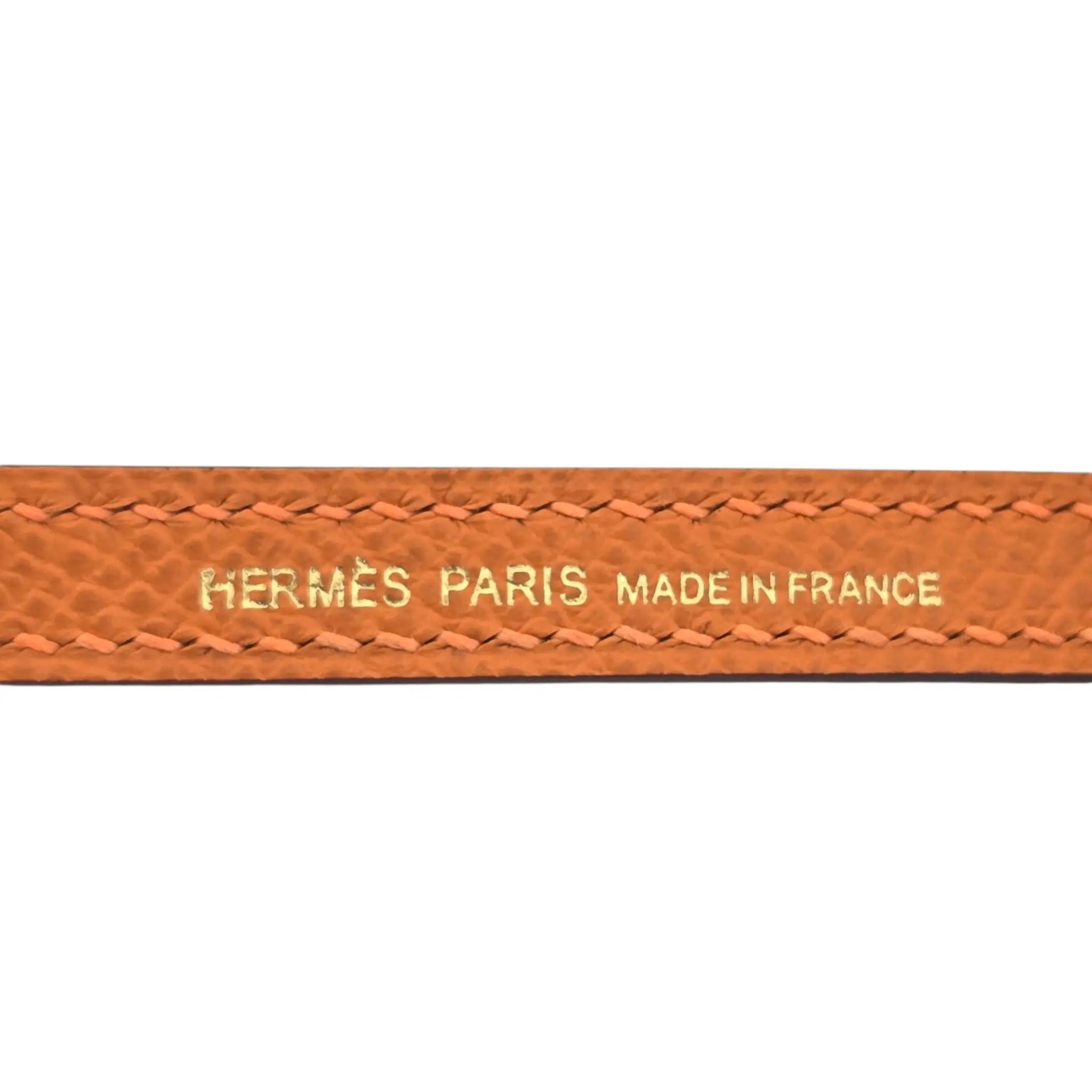 Hermes Mini Kelly II Epsom Orange Gold Hardware Bag HERMES