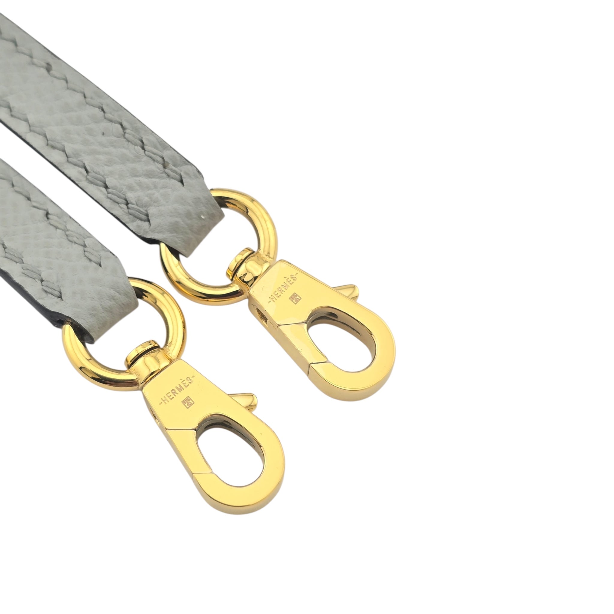 Hermes Mini Kelly II Epsom Bleu Glacier Gold Hardware HERMES