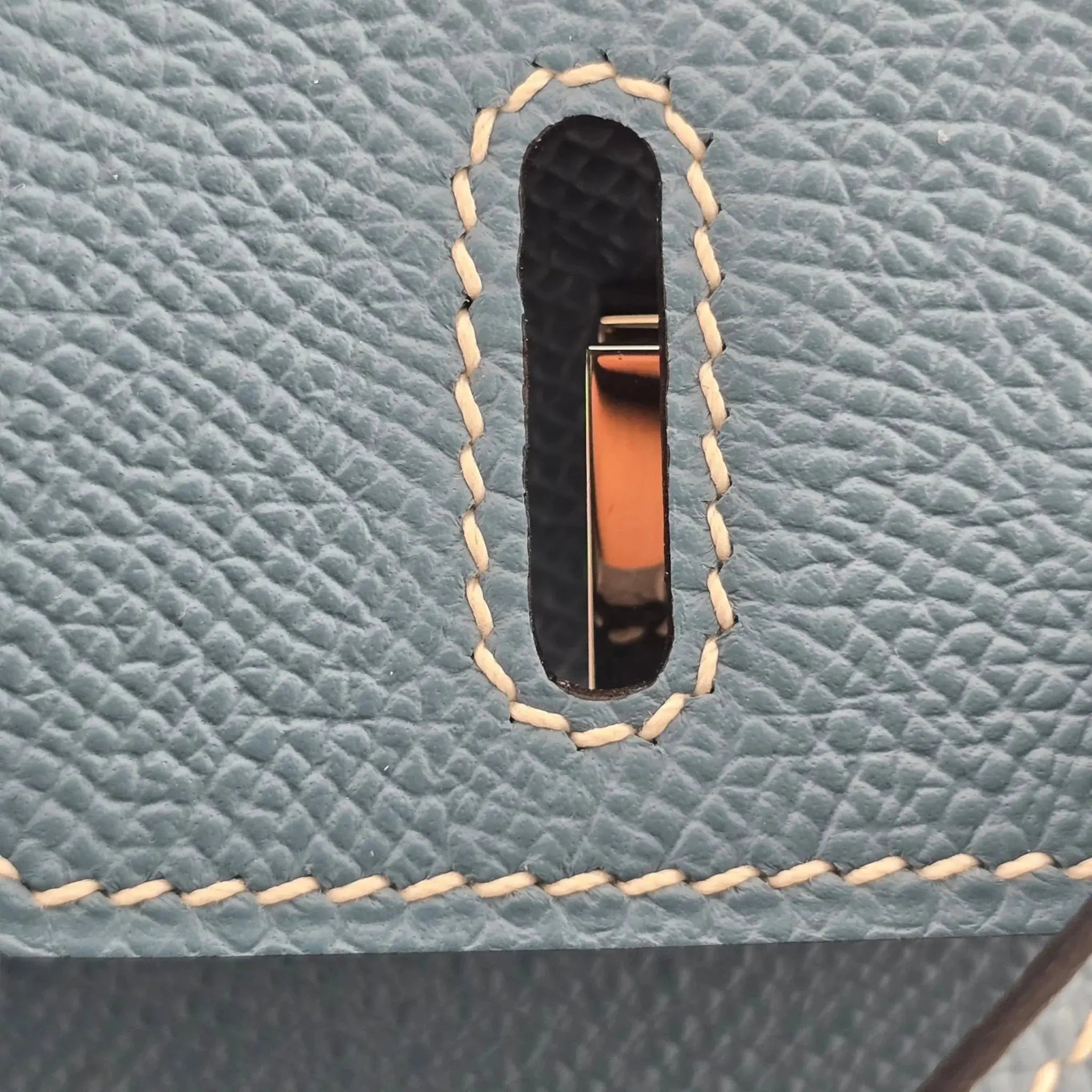 Hermes Birkin 25 Bleu Jean Epsom PHW Bag HERMES