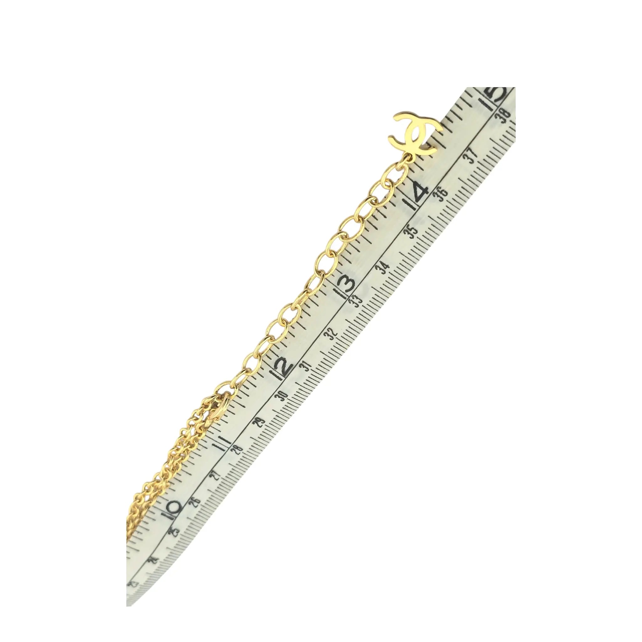 hanel CC Charms Gold Necklace 2023 CHANEL