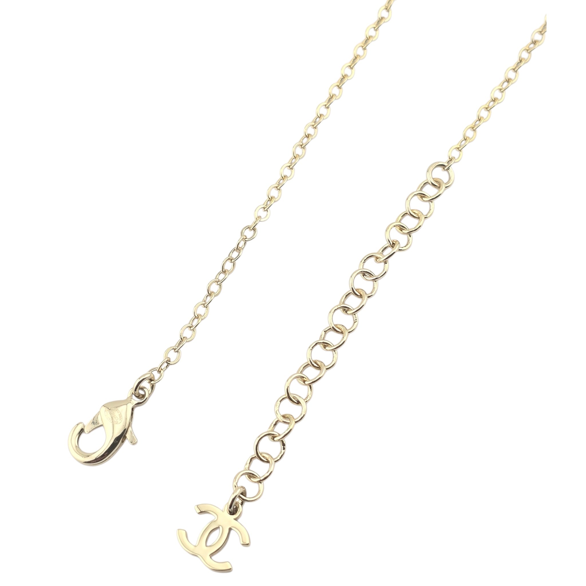 Chanel CC Long Ruthenium Black Bow Necklace 2025 CHANEL