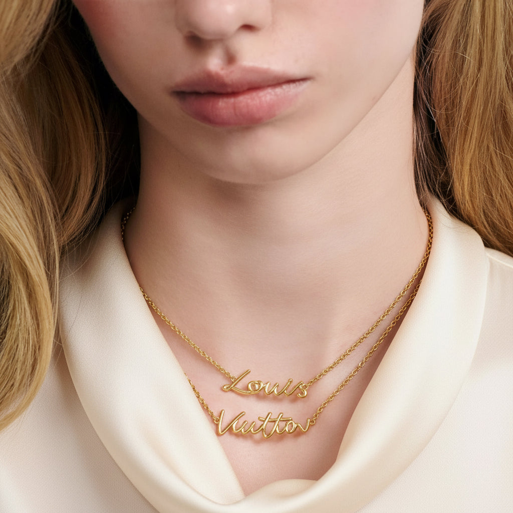 Louis Vuitton LV Script Necklace LOUIS VUITTON
