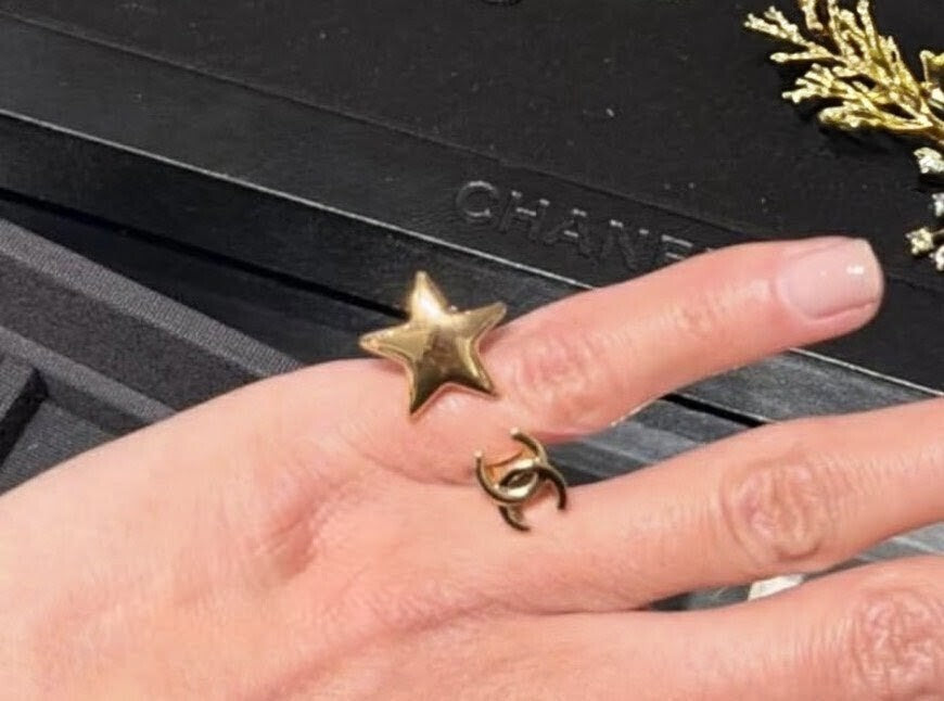 Chanel CC Gold Star Ring 2026 CHANEL