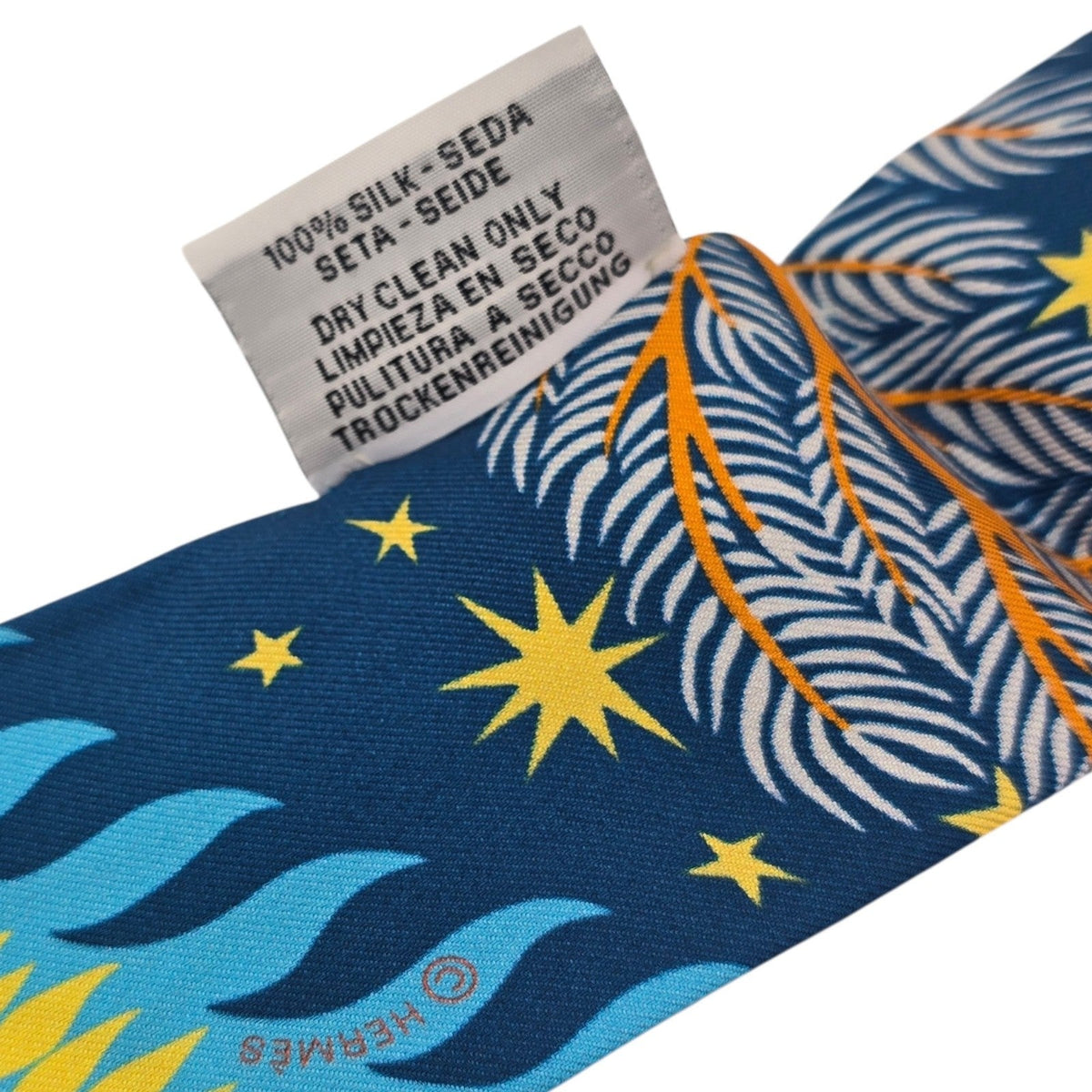 Hermes Silk Twilly Sous le Charme d'Orphee HERMES