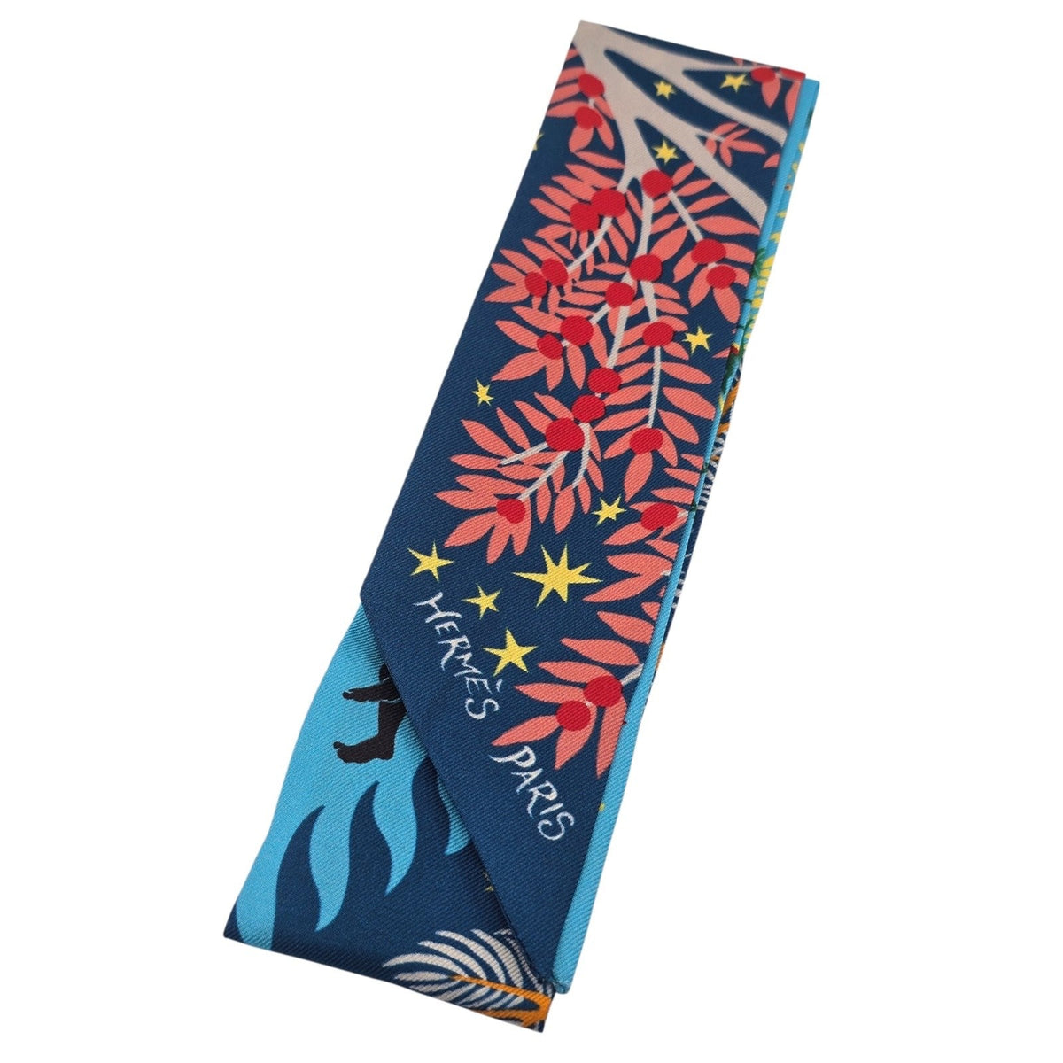 Hermes Silk Twilly Sous le Charme d'Orphee HERMES