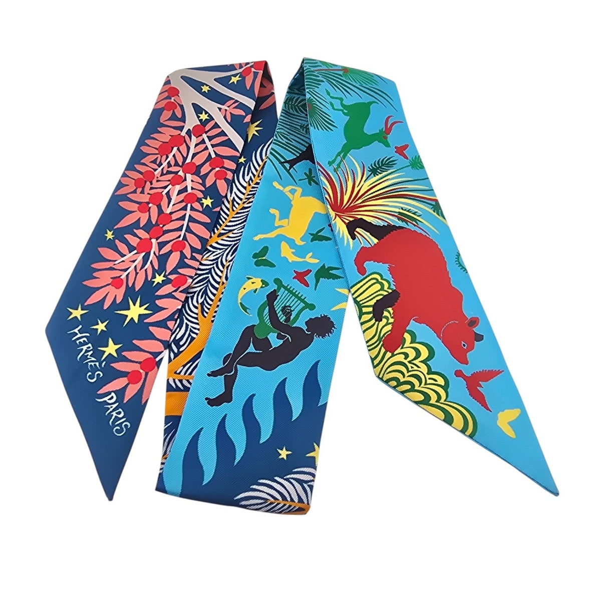 Hermes Silk Twilly Sous le Charme d'Orphee HERMES