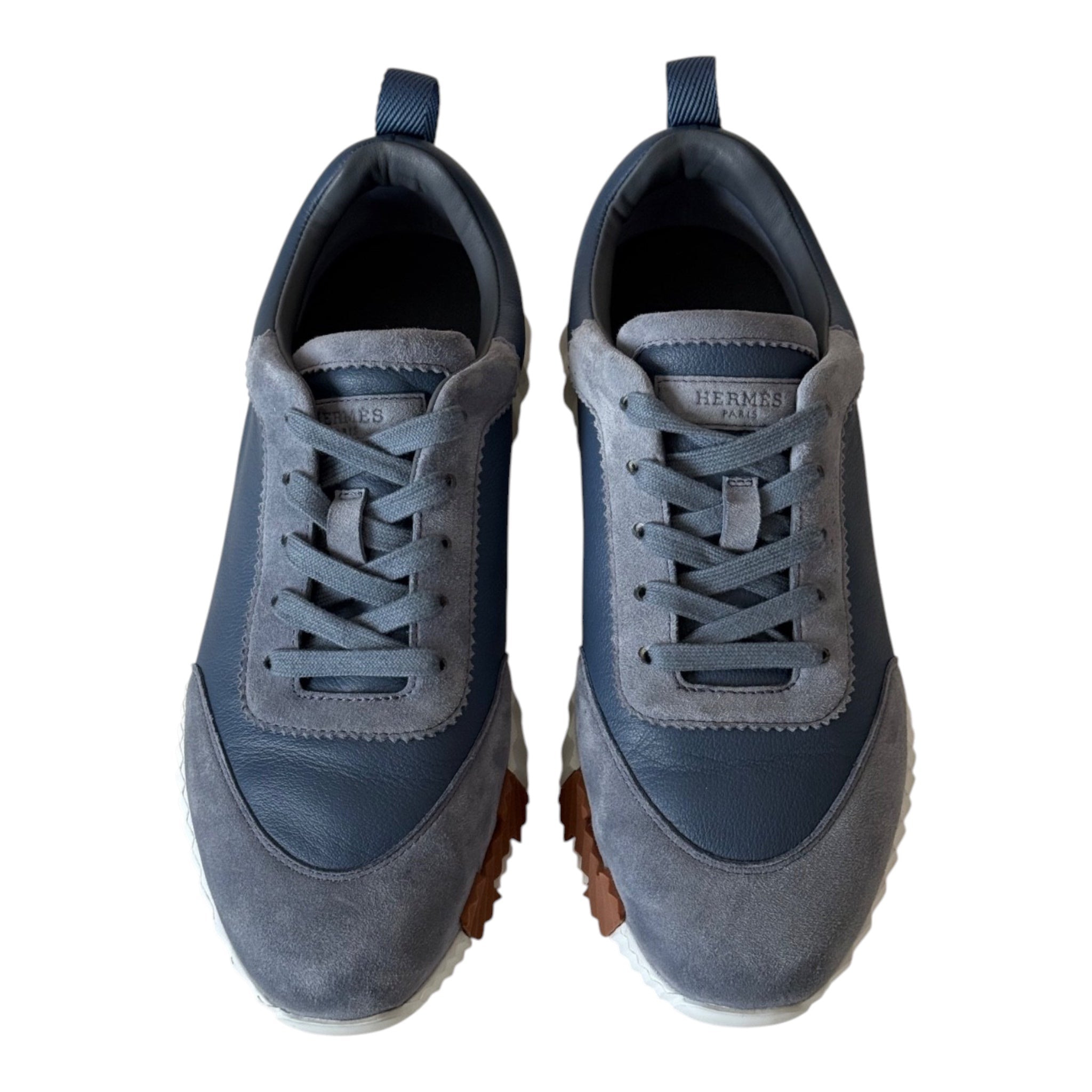 Hermes Bouncing Sneakers Women Bleu Mer (Blue) - 40 HERMES