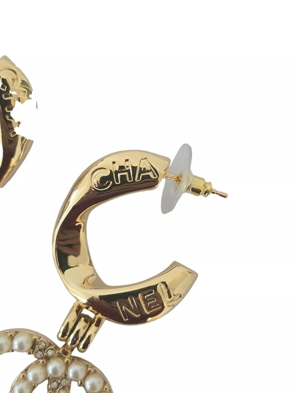 Chanel CC Drop Faux Pearl Crystals Earrings 2024 CHANEL