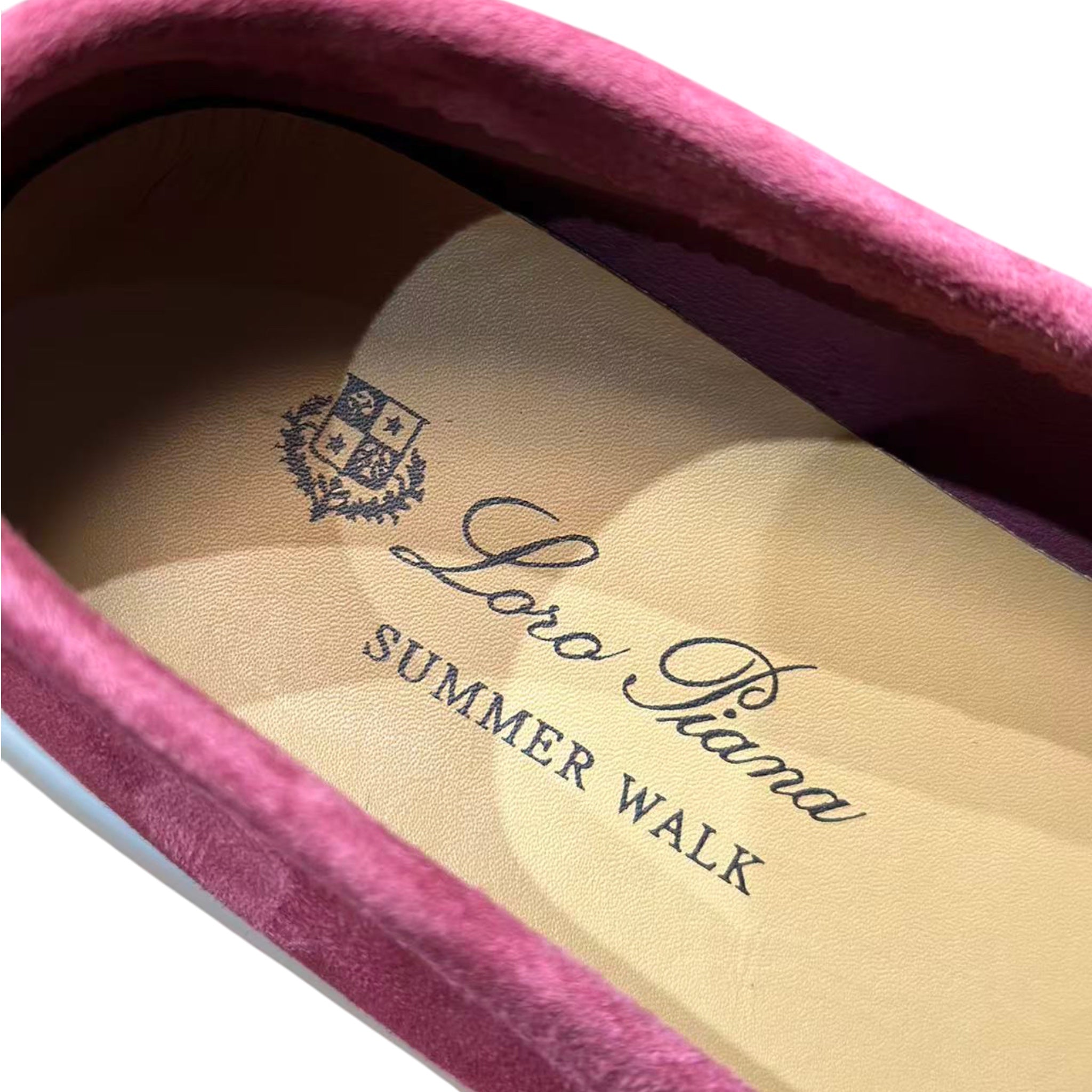 Loro Piana Summer Charms Walk Loafers - Rose - 40 LORO PIANA
