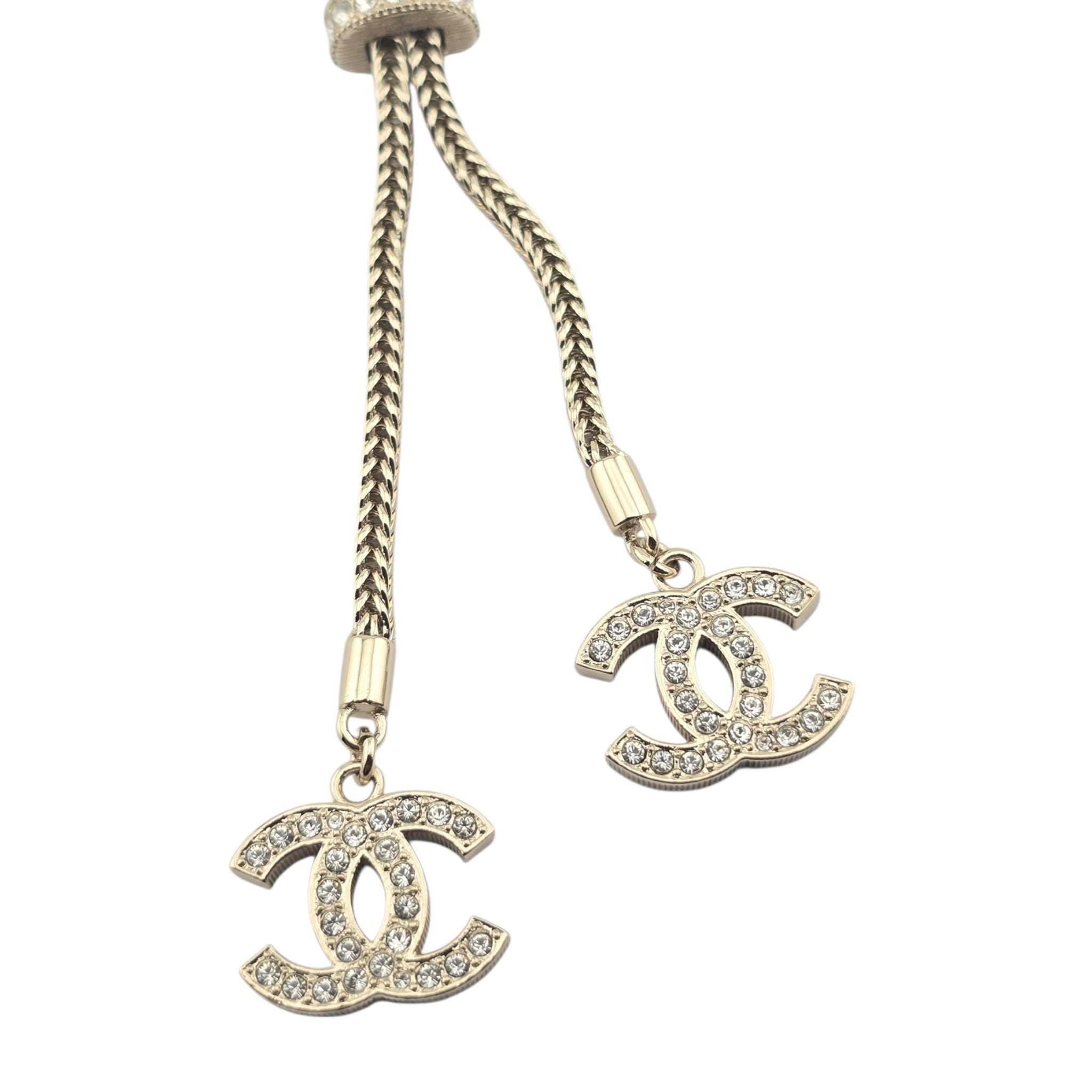Chanel CC Gold Pendant Necklace 2024 CHANEL