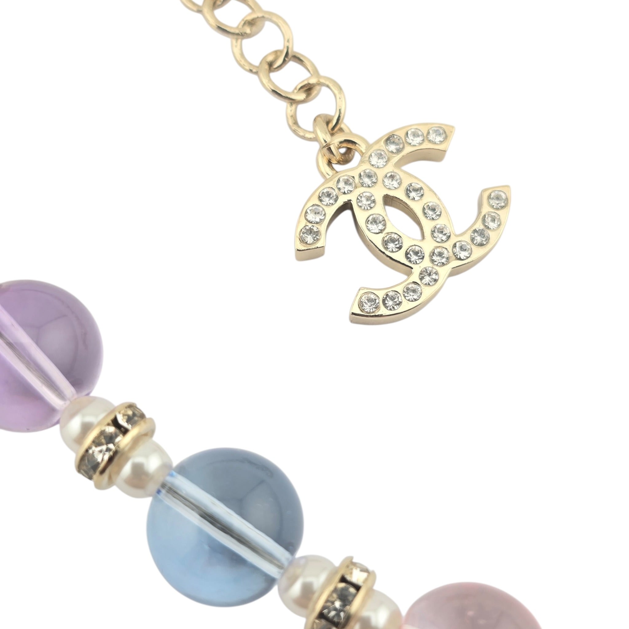 Chanel CC Multicoloured Glass Pearl Bracelet 2026 CHANEL