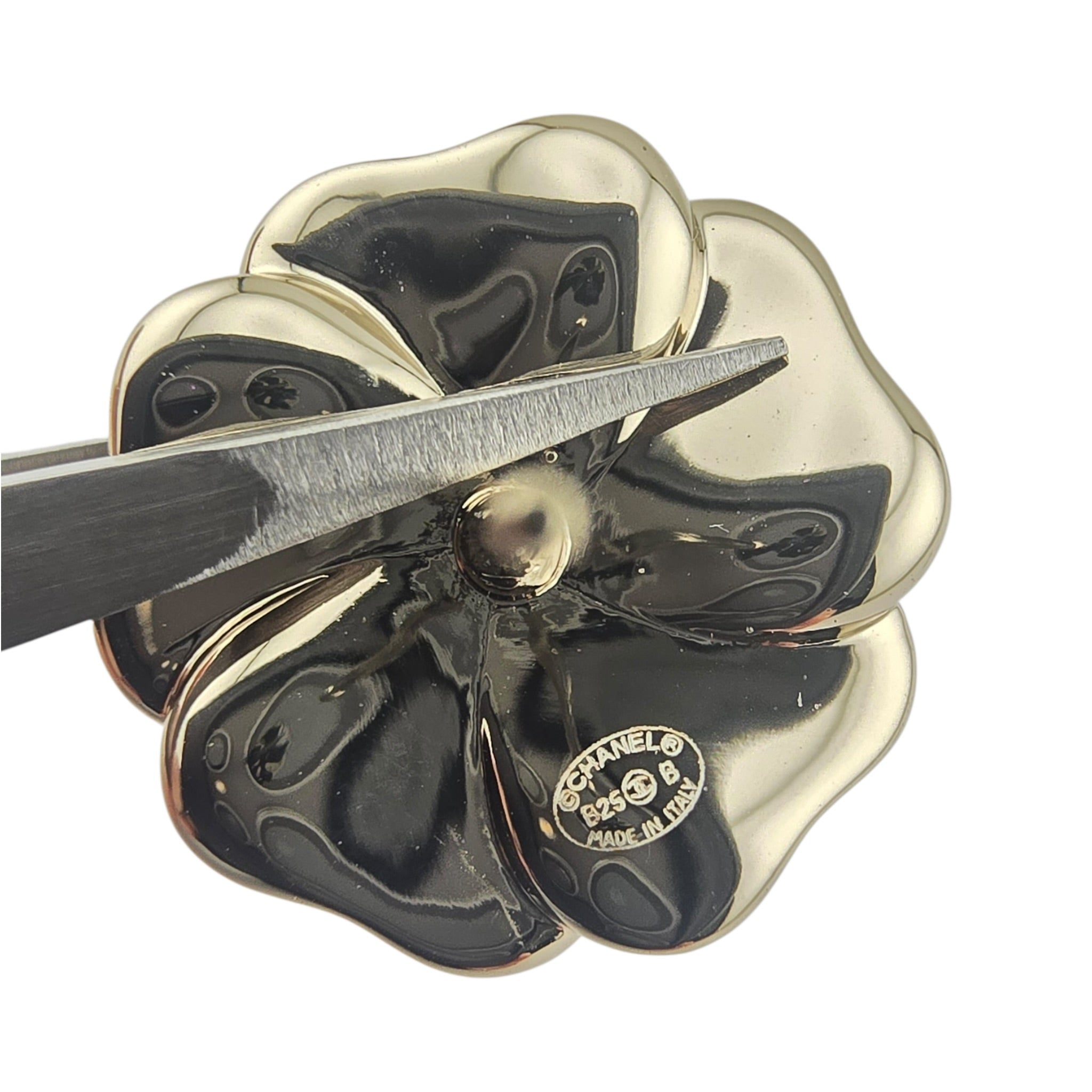 Chanel CC Black Crystal Enamel Camellia Earrings 2025 CHANEL