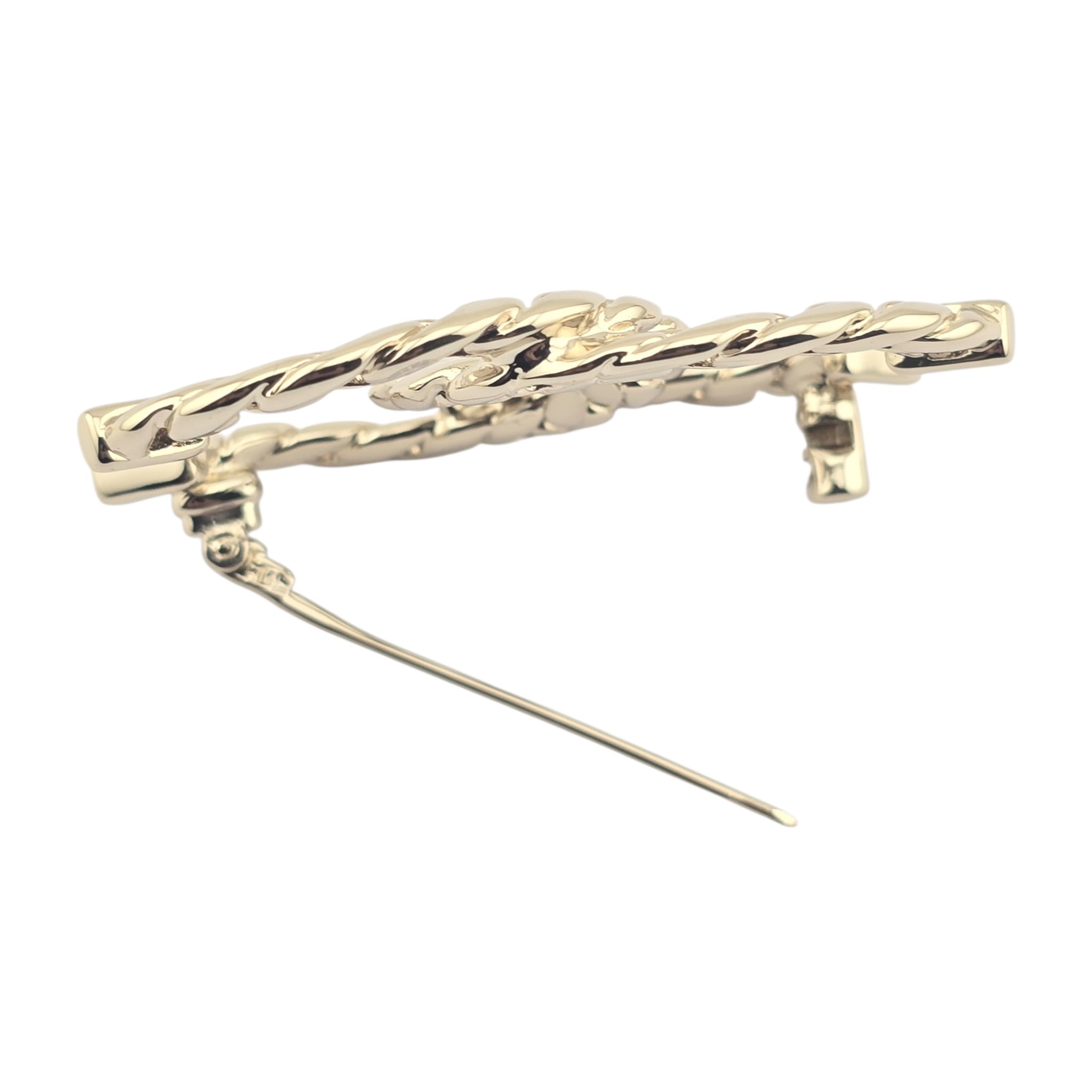 Chanel CC Gold Chain Link Brooch 2024 CHANEL