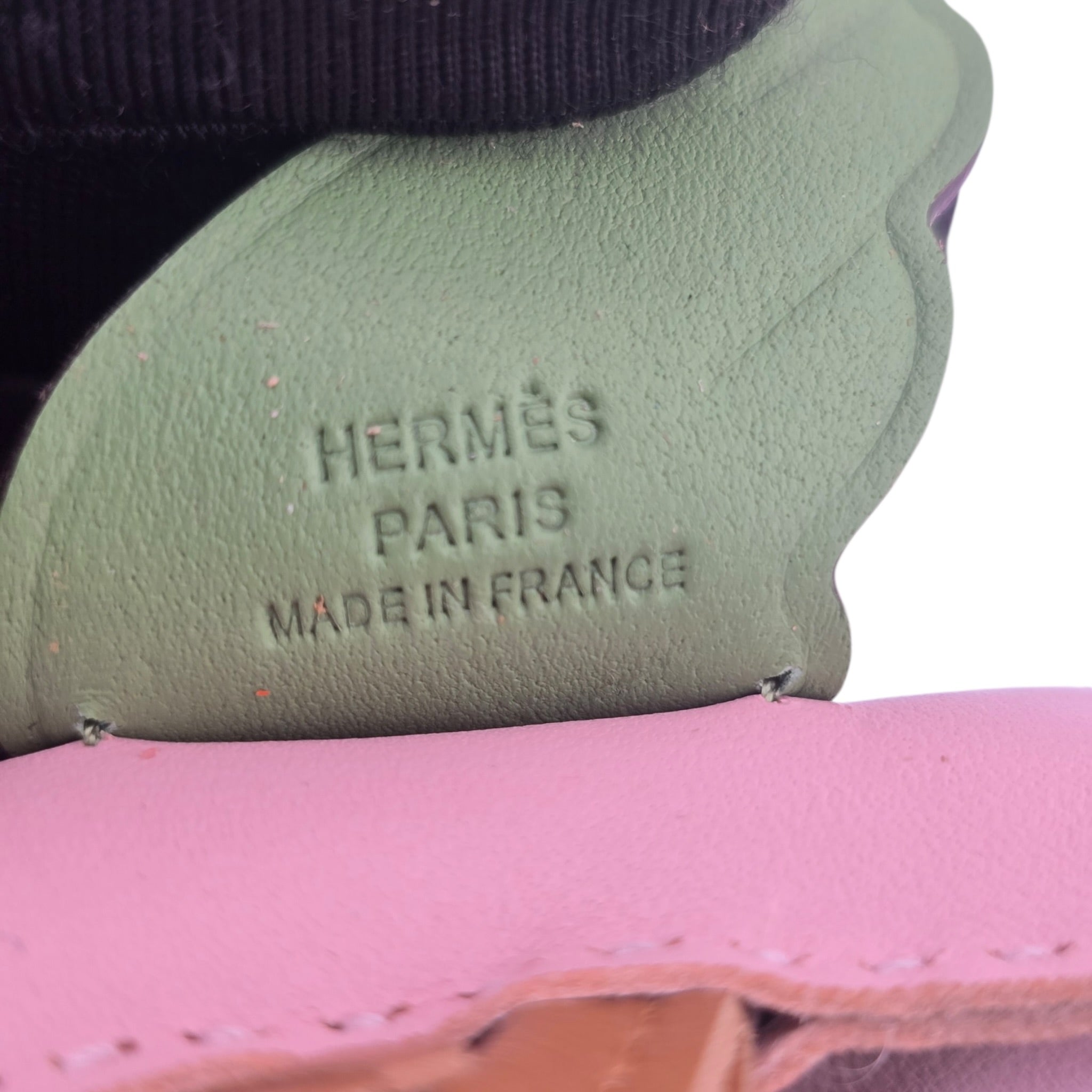 Hermès Rodeo Pegase PM Bag Charm Rose Sakura/Gold/Vert Criquet　 HERMES