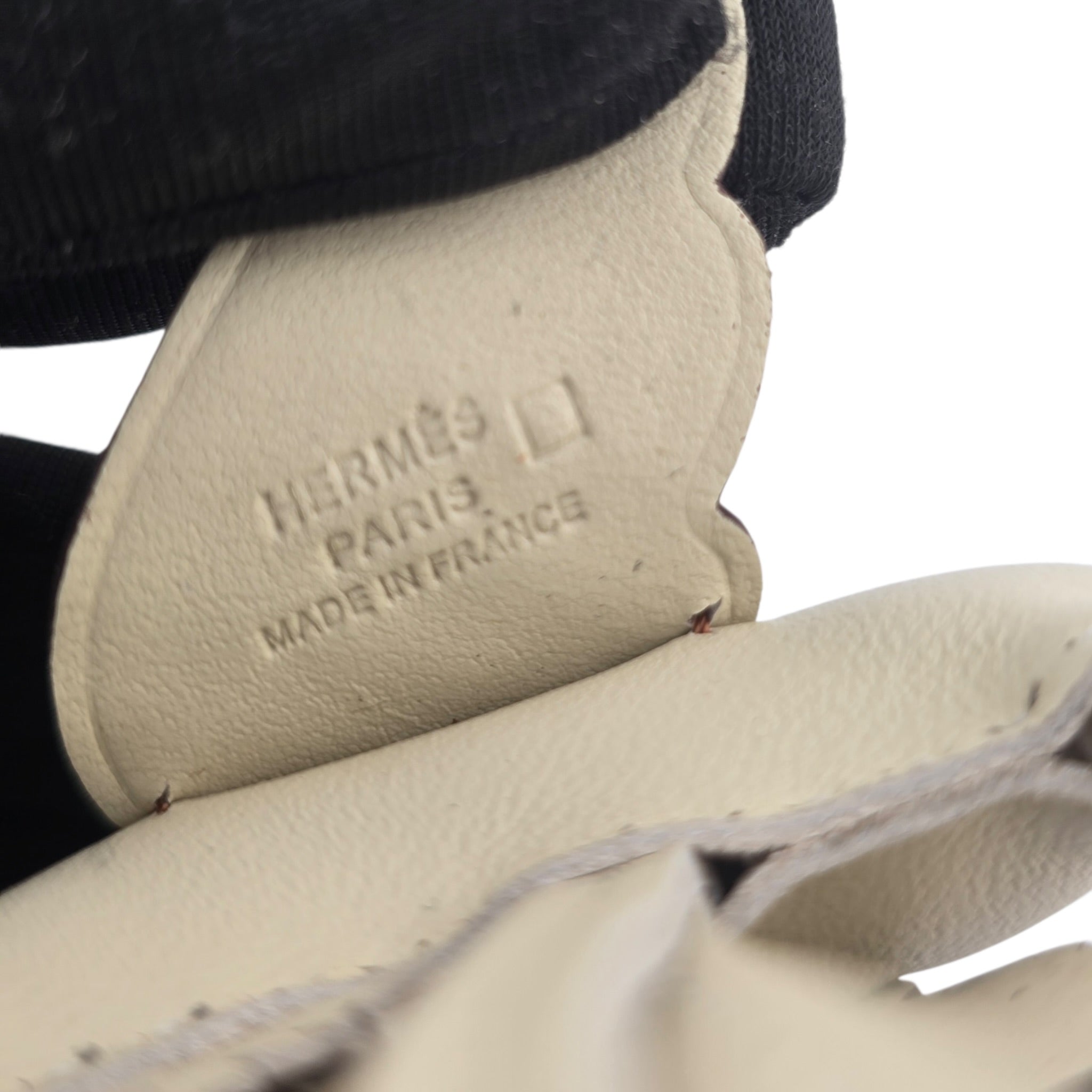 Hermès Rodeo Pegase Craie / Gold Leather and Alligator Touch PM Bag Charm HERMES