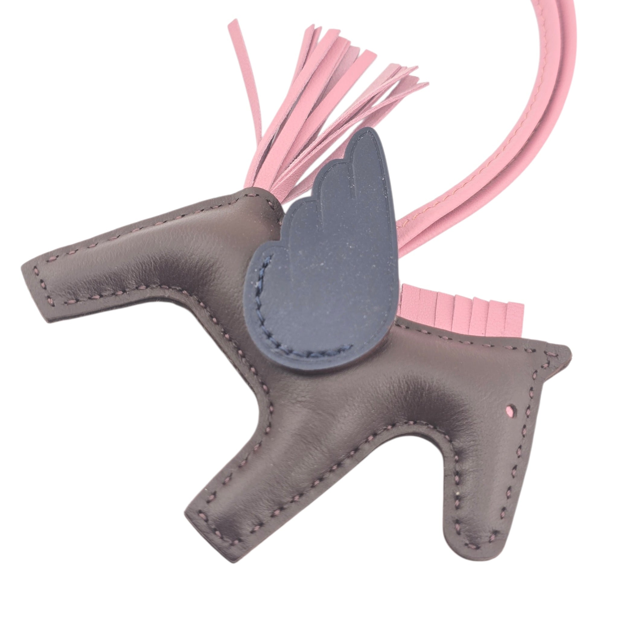 Hermes Rodeo Pegase PM Bag Charm Rouge Sellier/Mauve Sylvestre/Bleu Saphir HERMES