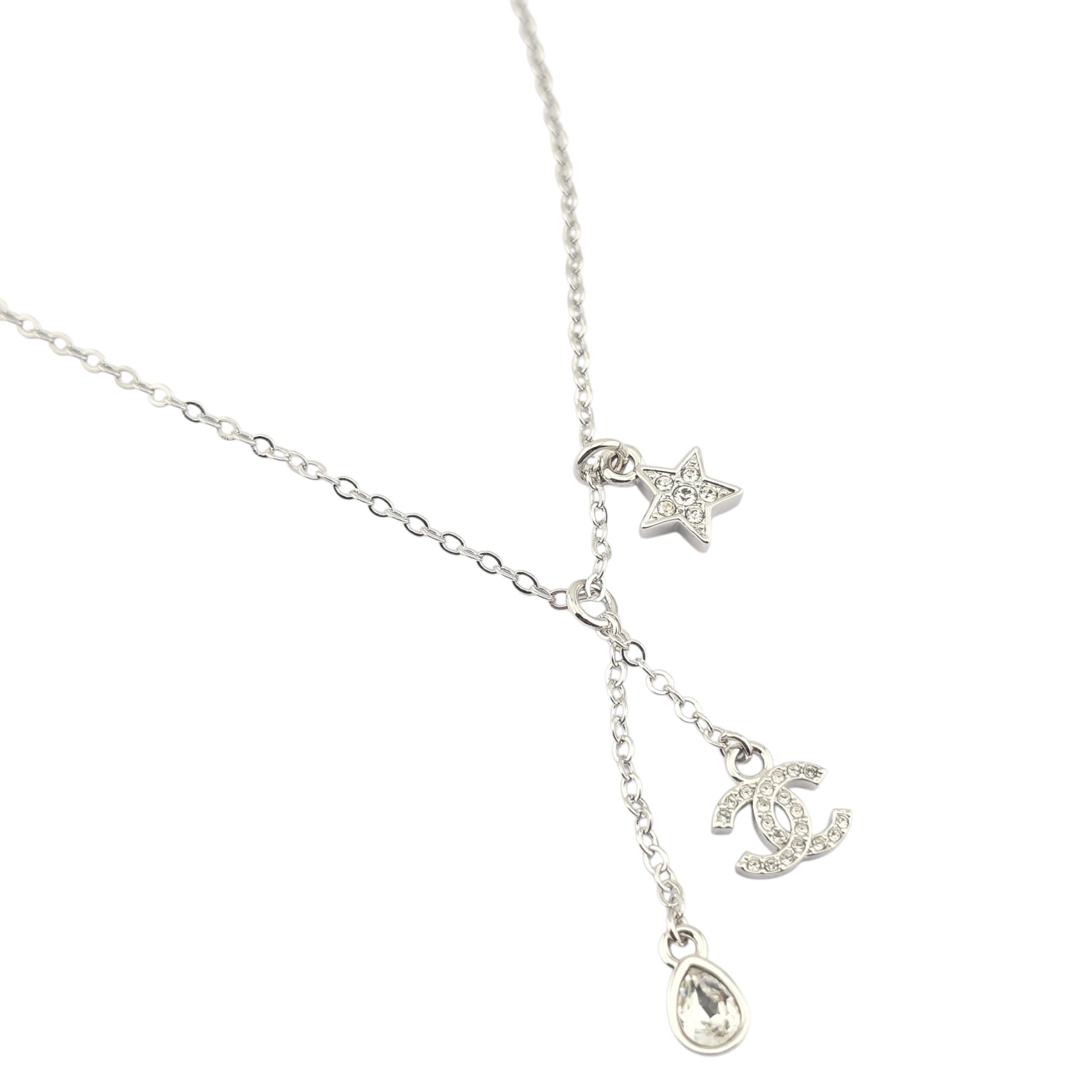 Chanel CC Silver Star Pendant Necklace 2026 CHANEL