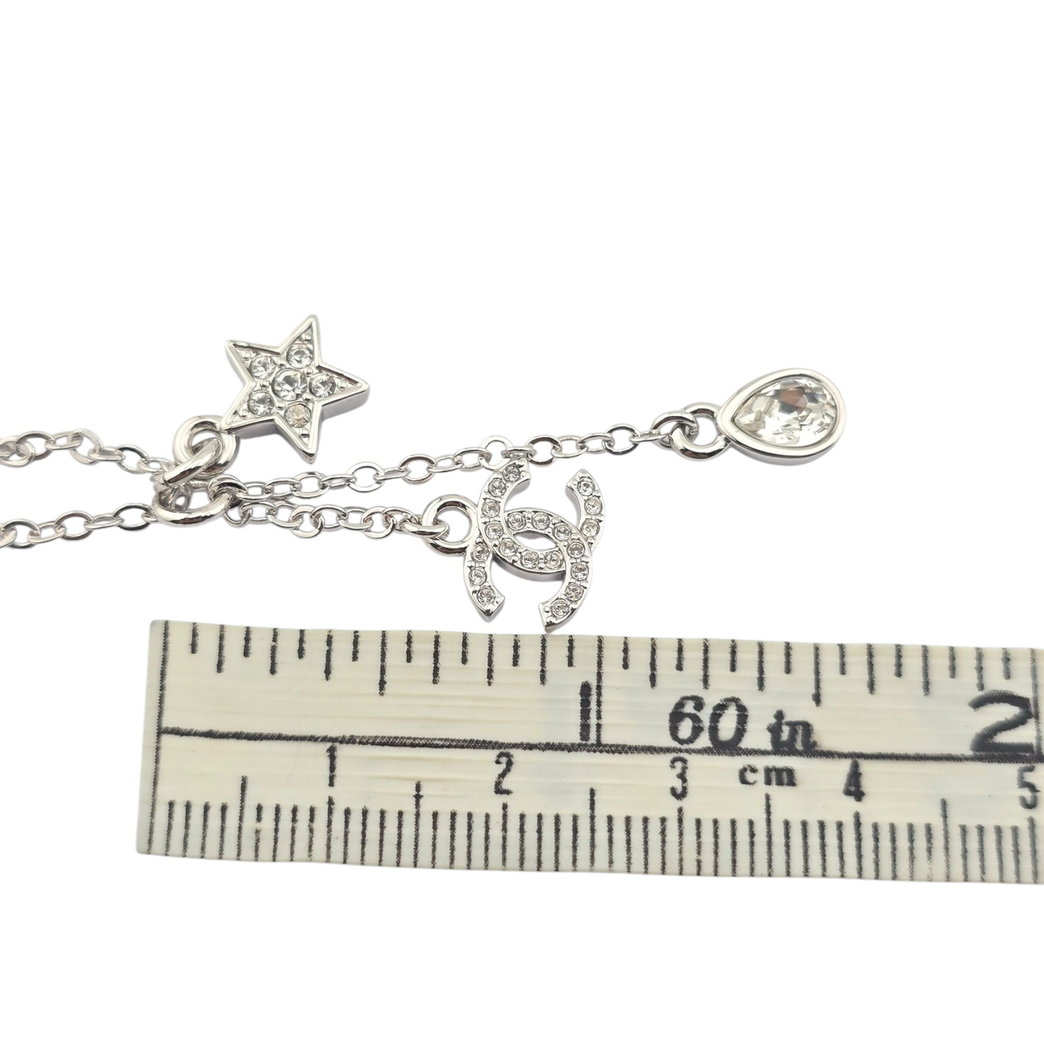 Chanel CC Silver Star Pendant Necklace 2026 CHANEL