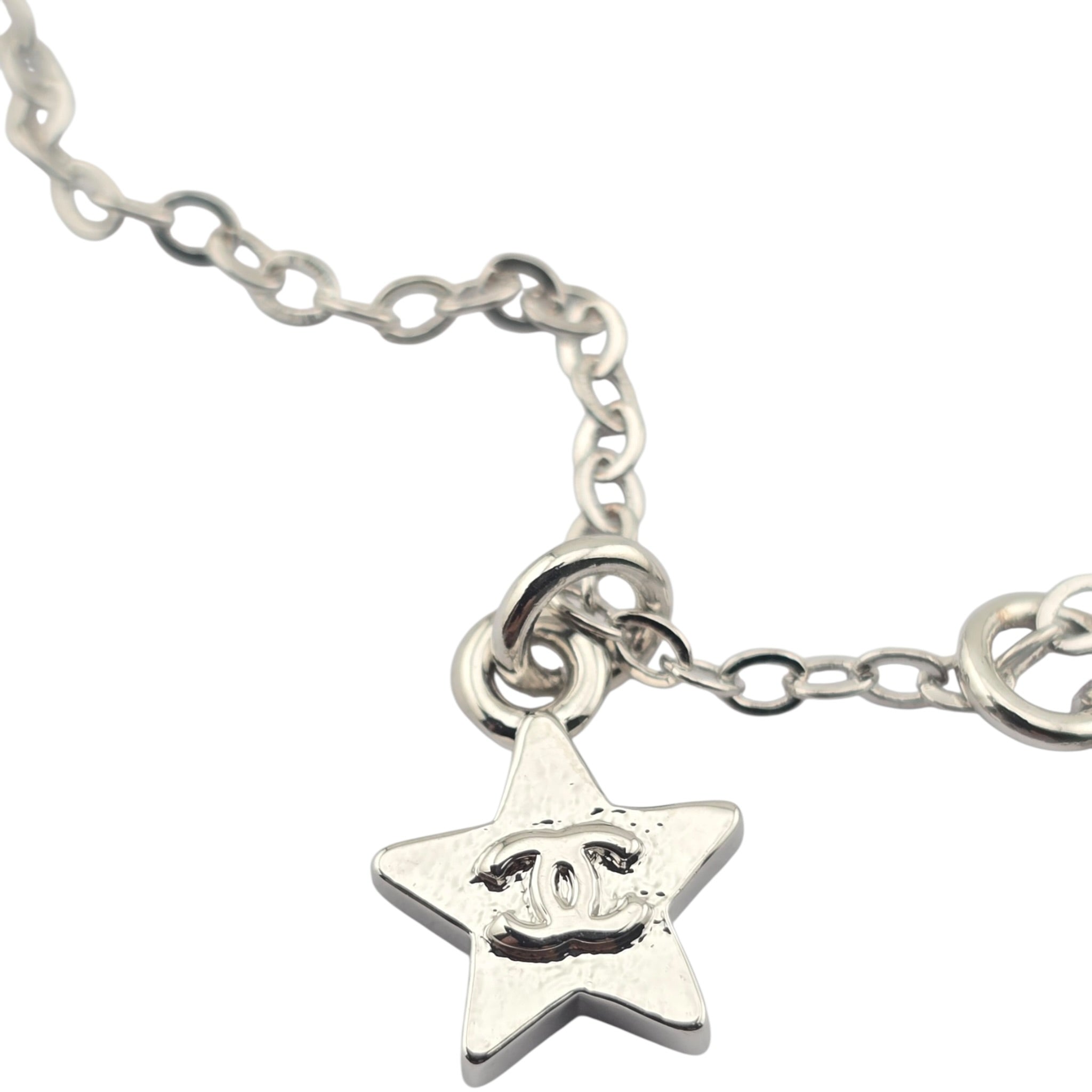 Chanel CC Silver Star Pendant Necklace 2026 CHANEL