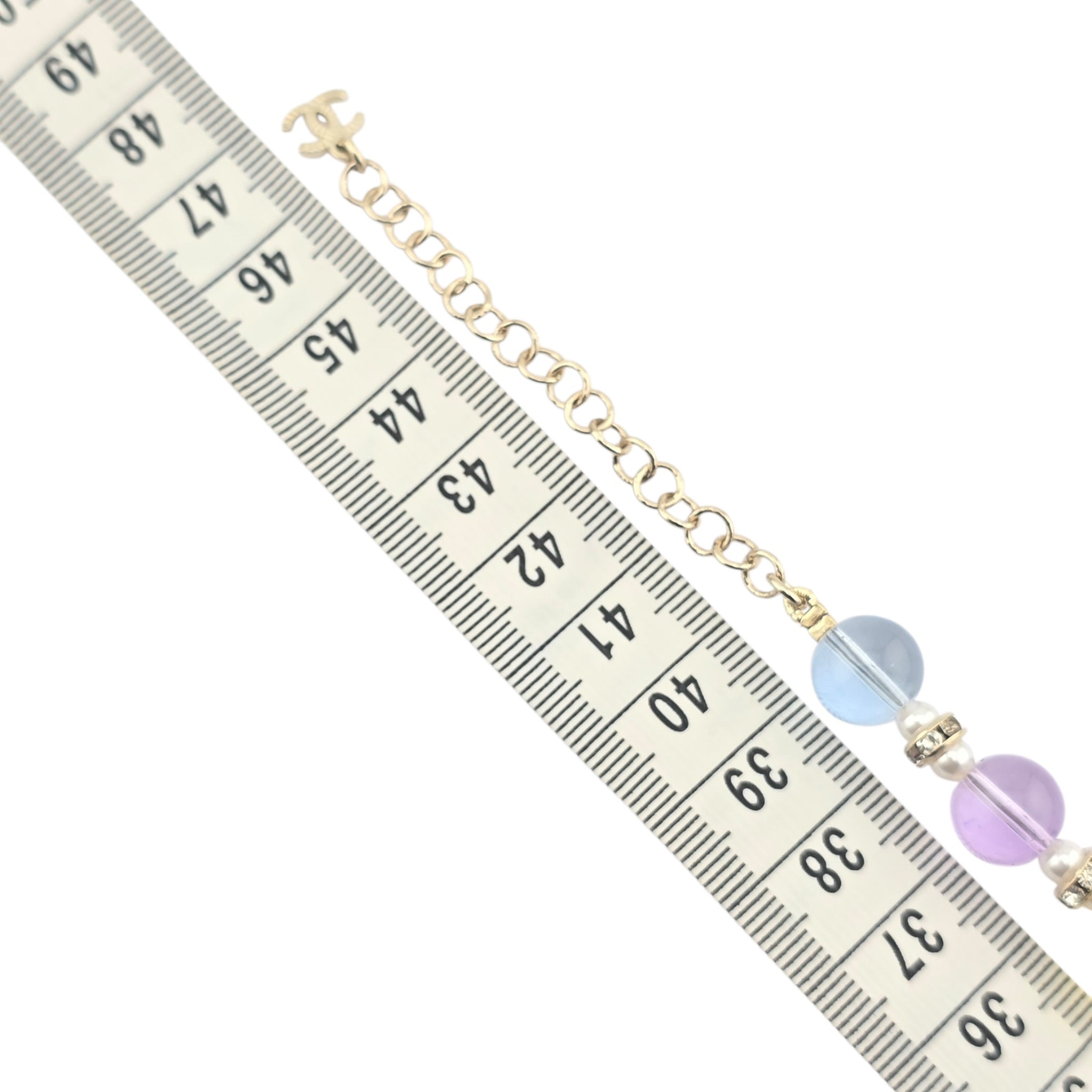 Chanel CC Multicoloured Glass Pearl Necklace 2026 CHANEL