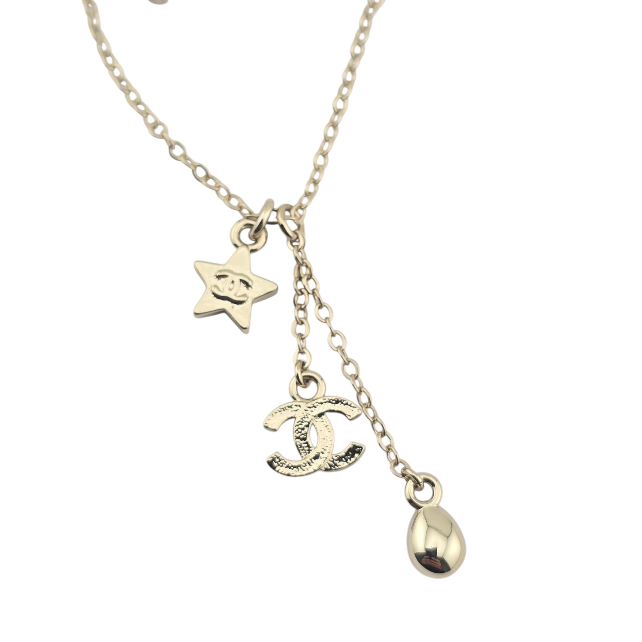 Chanel CC Gold Star Pendant Necklace 2026 CHANEL