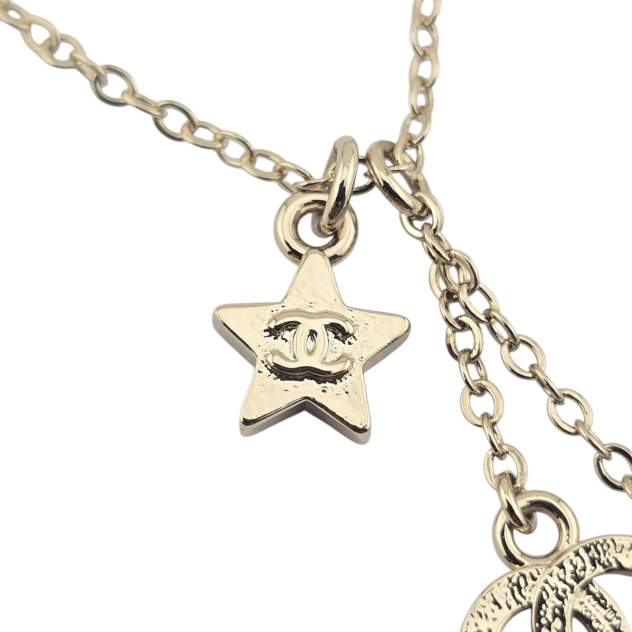 Chanel CC Gold Star Pendant Necklace 2026 CHANEL