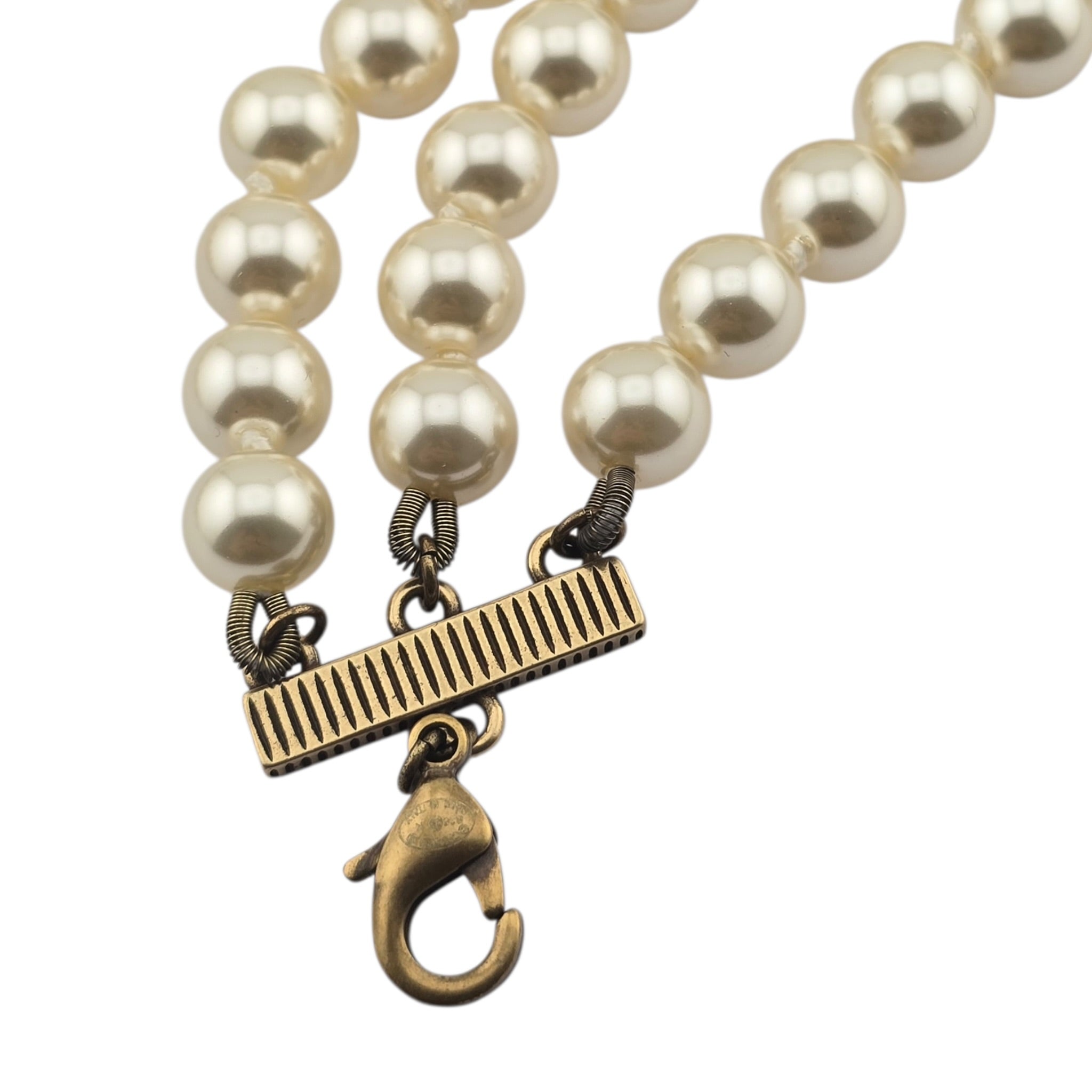Chanel CC Faux Pearl Necklace CHANEL