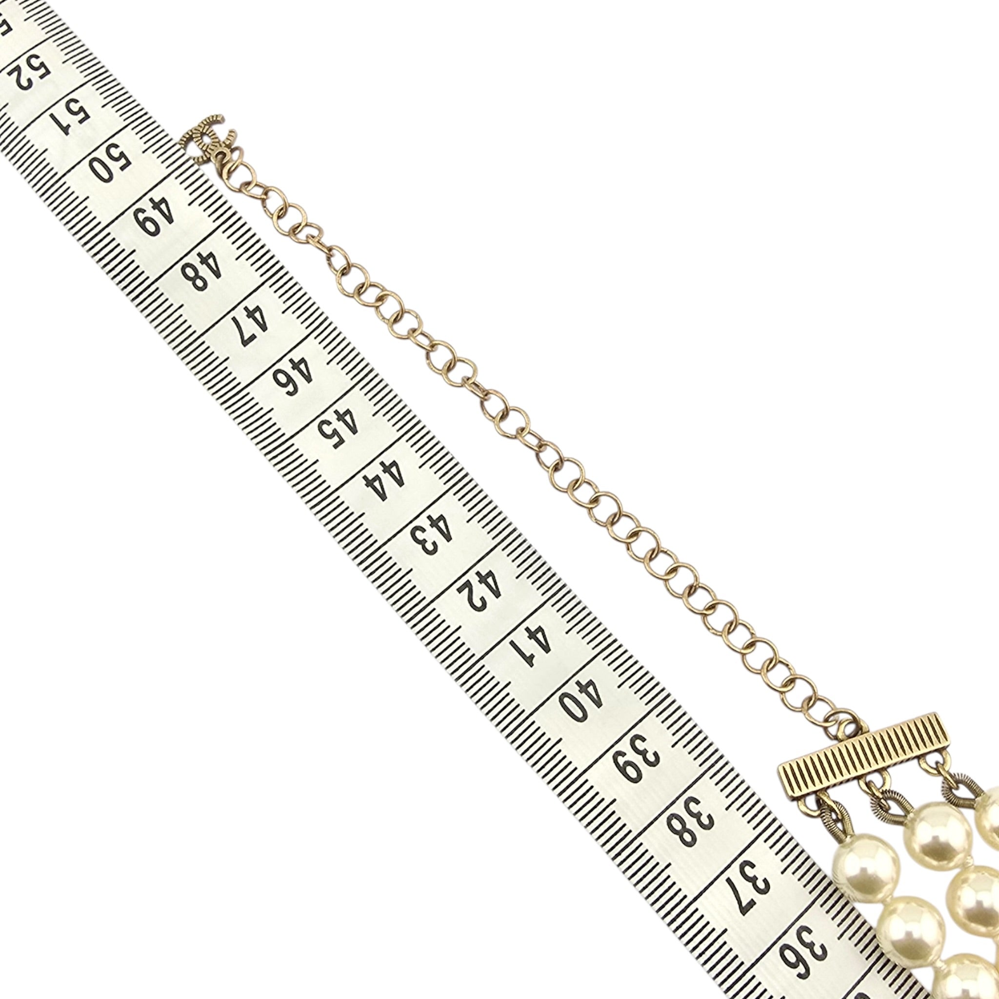 Chanel CC Faux Pearl Necklace CHANEL