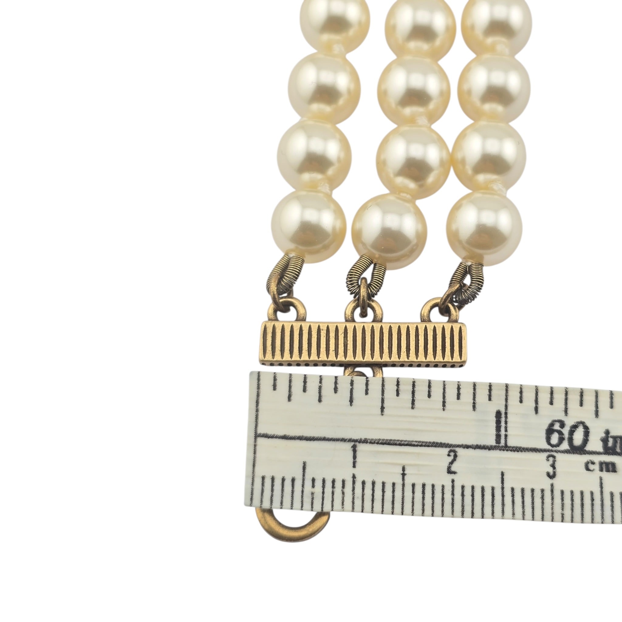 Chanel CC Faux Pearl Necklace CHANEL