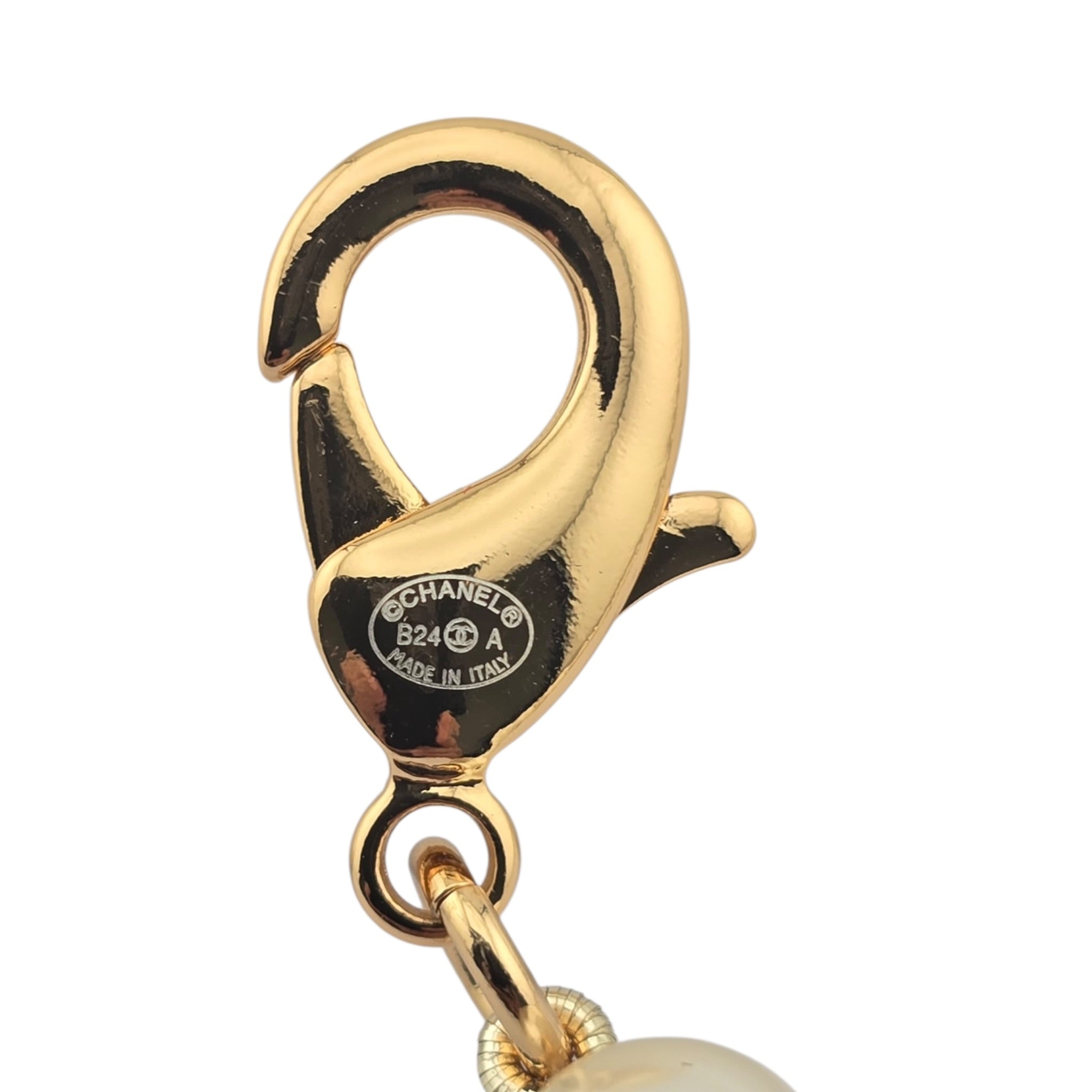 Chanel CC Faux Pearl Gold Pendant Choker 2024 CHANEL