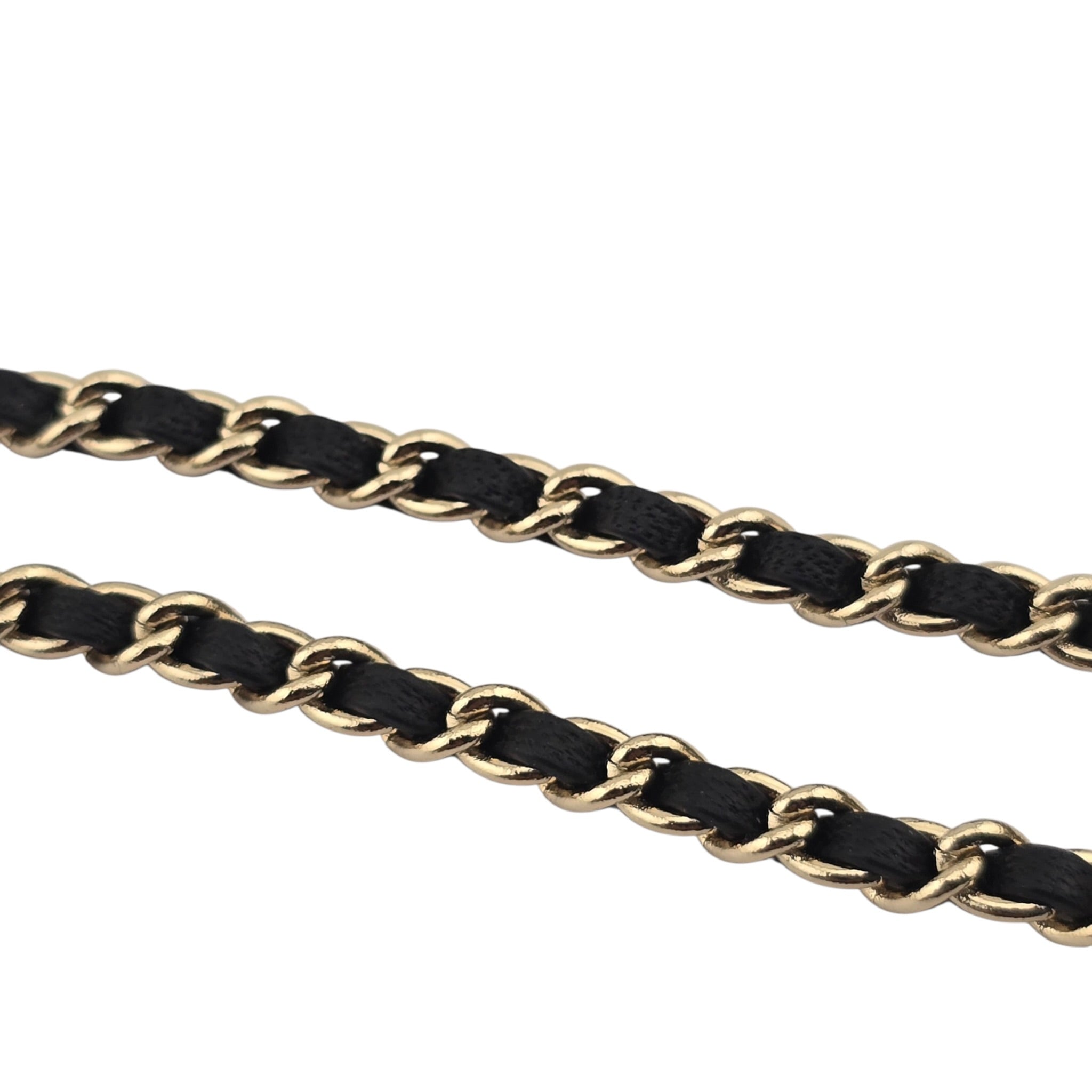 Chanel CC Matelasse Resin Black Bag Necklace 2023 CHANEL
