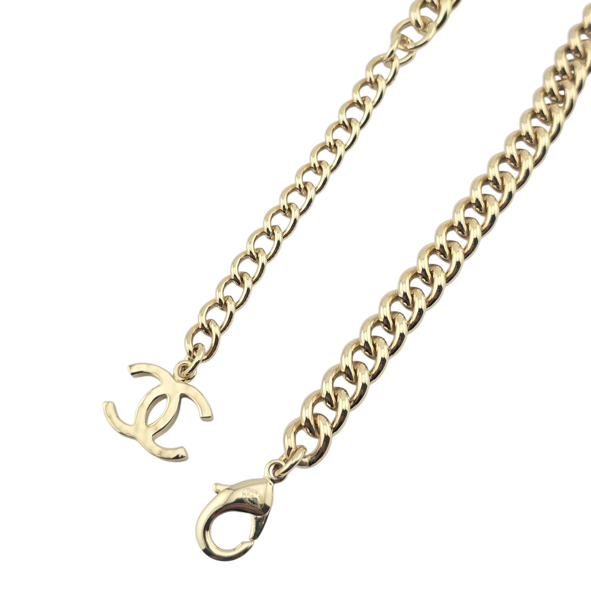 Chanel CC Gold Crystal Star Necklace 2023 CHANEL
