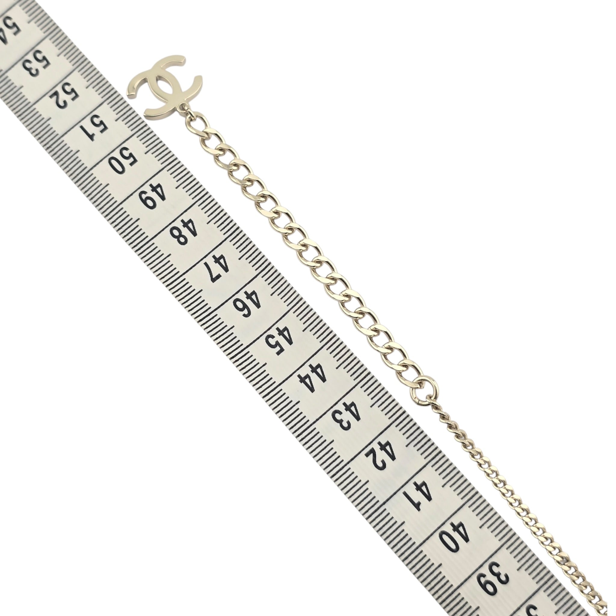 Chanel CC Pink Gold Heart Faux Pearl Necklace 2025 CHANEL