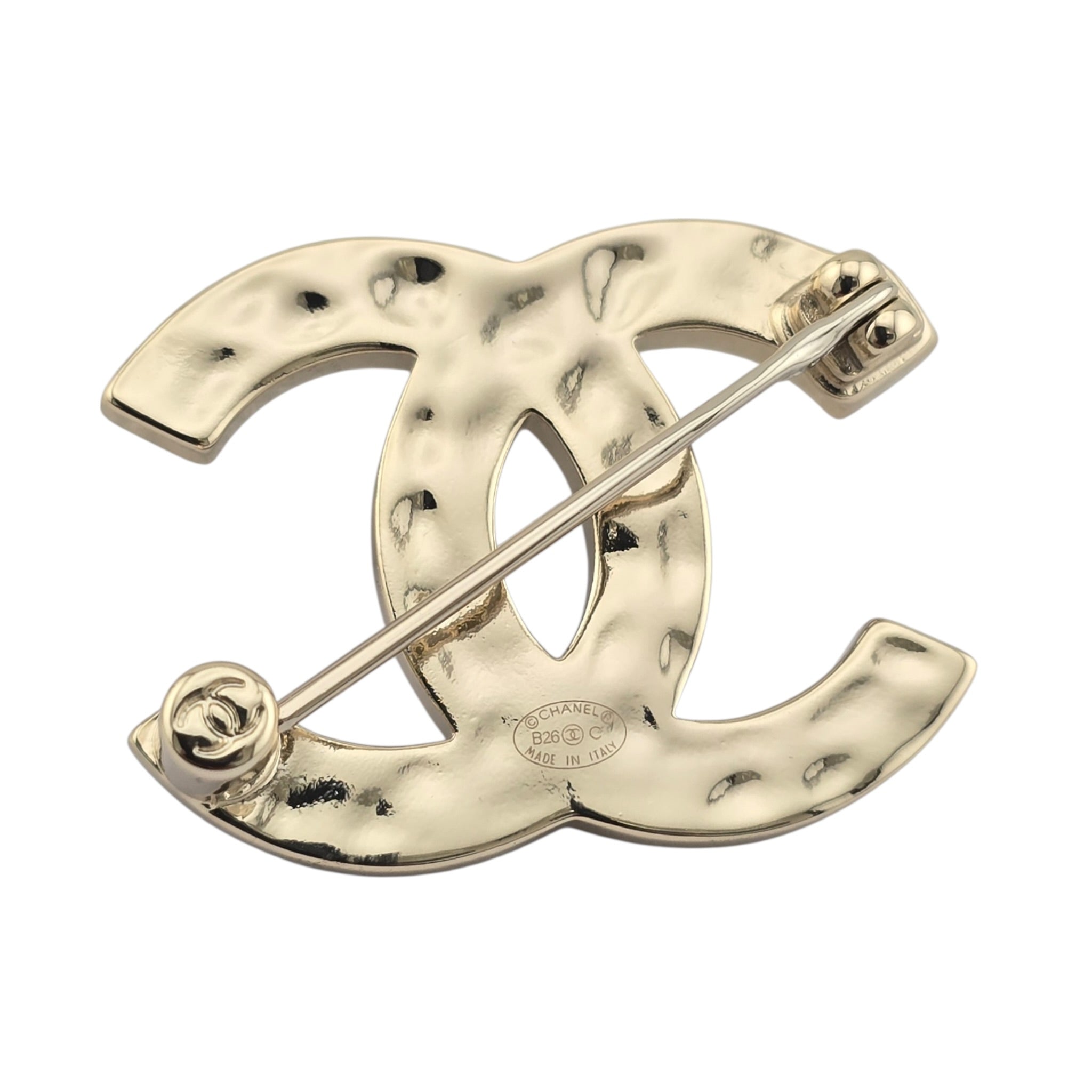 Chanel CC Enamel Crystal Denim Brooch 2026 CHANEL
