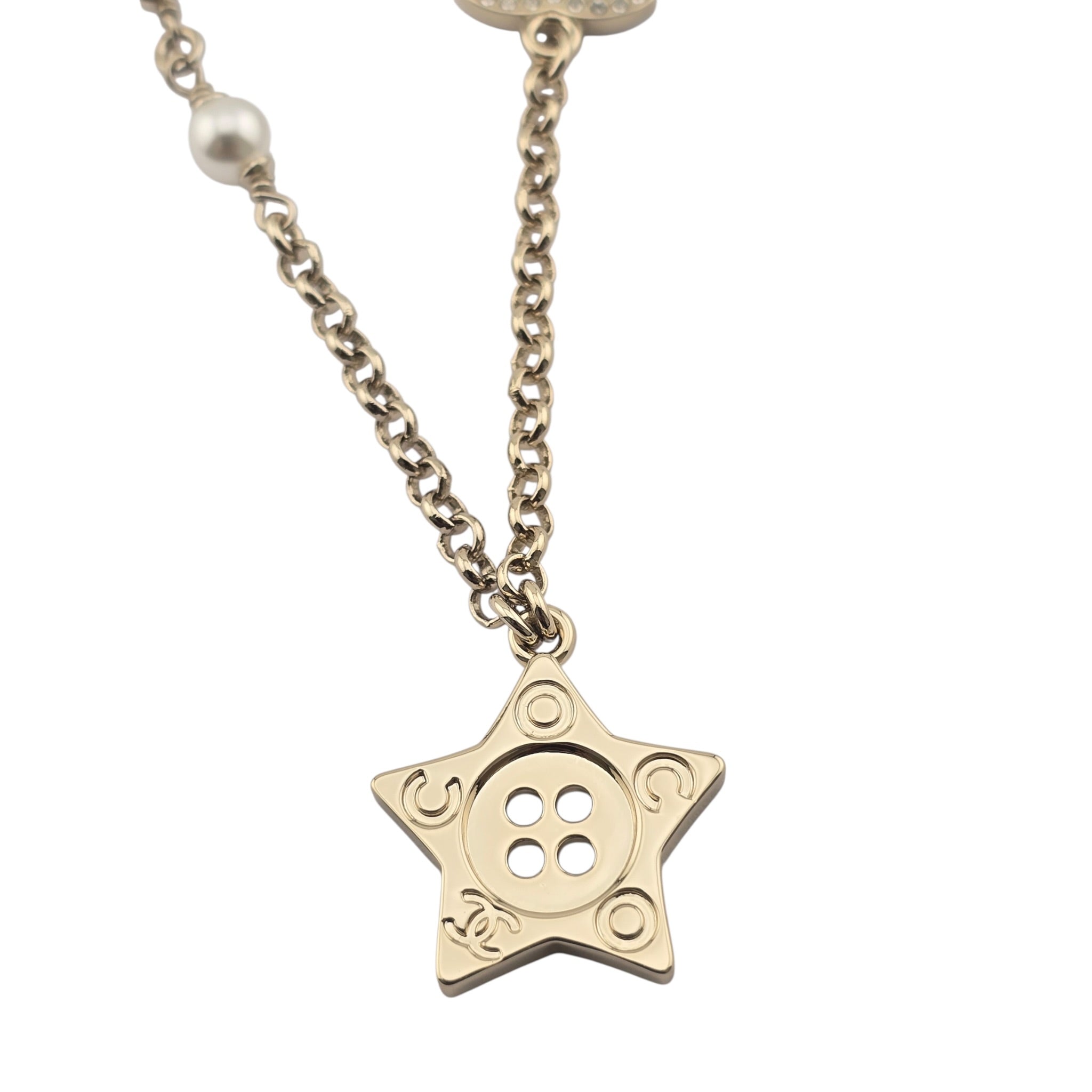 Chanel CC Gold Star Pendant Necklace 2025 CHANEL