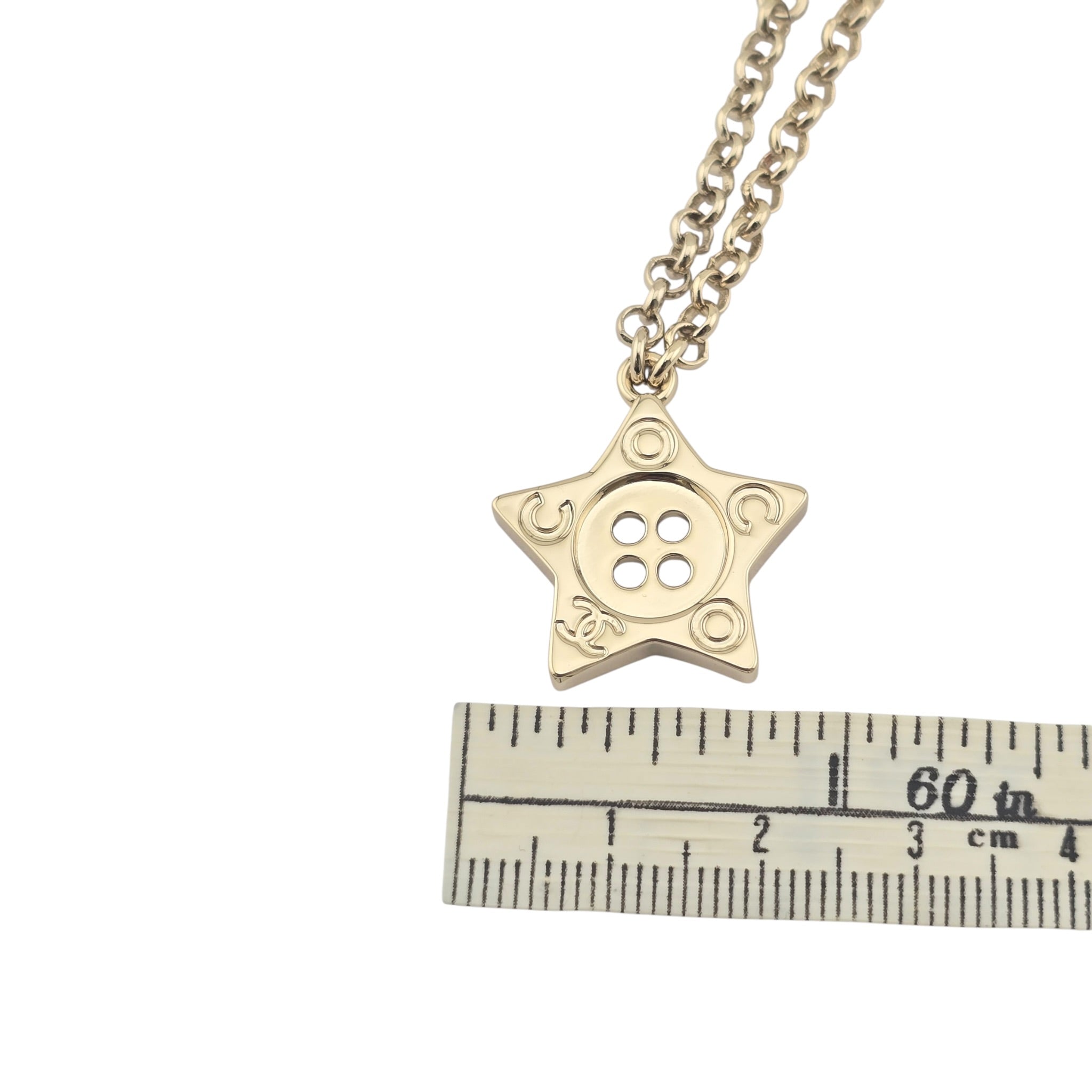 Chanel CC Gold Star Pendant Necklace 2025 CHANEL