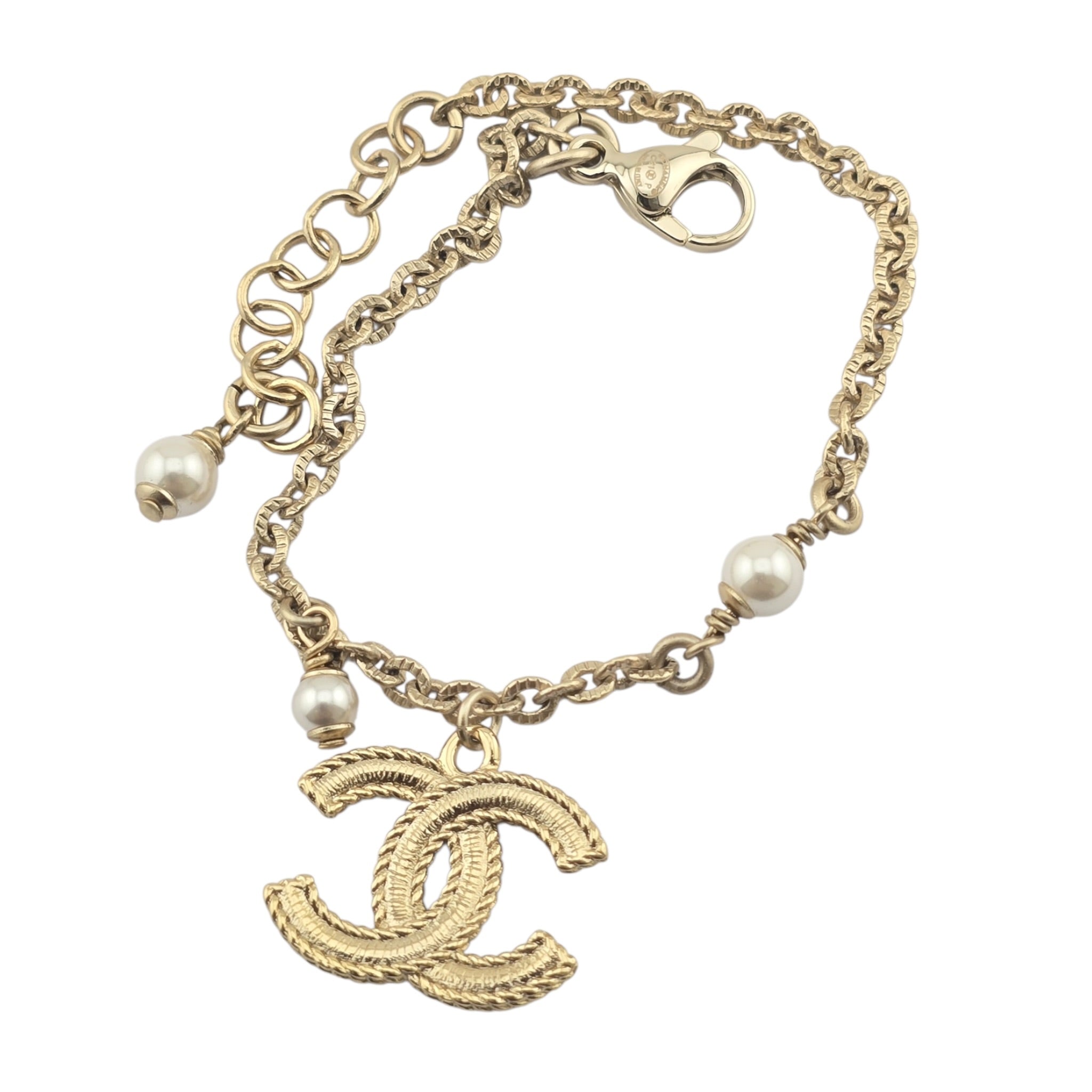 Chanel CC Gold Metal Bracelet 2021 CHANEL