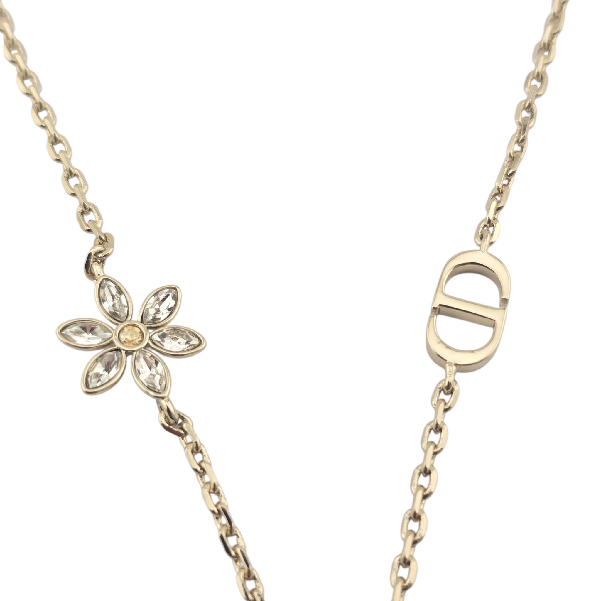 Christian Dior CD Fleur de Glace Necklace DIOR