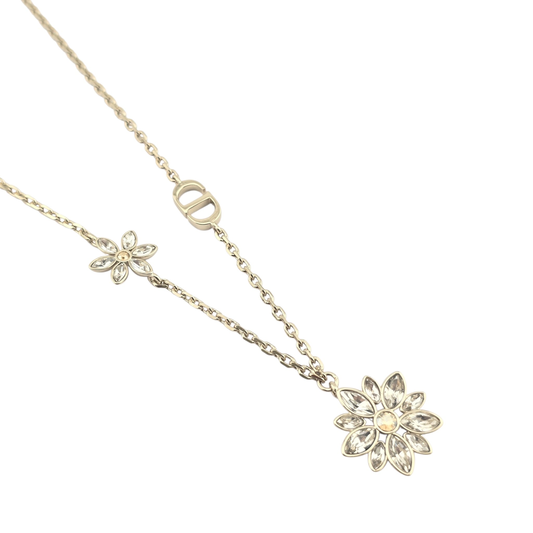 Christian Dior CD Fleur de Glace Necklace DIOR