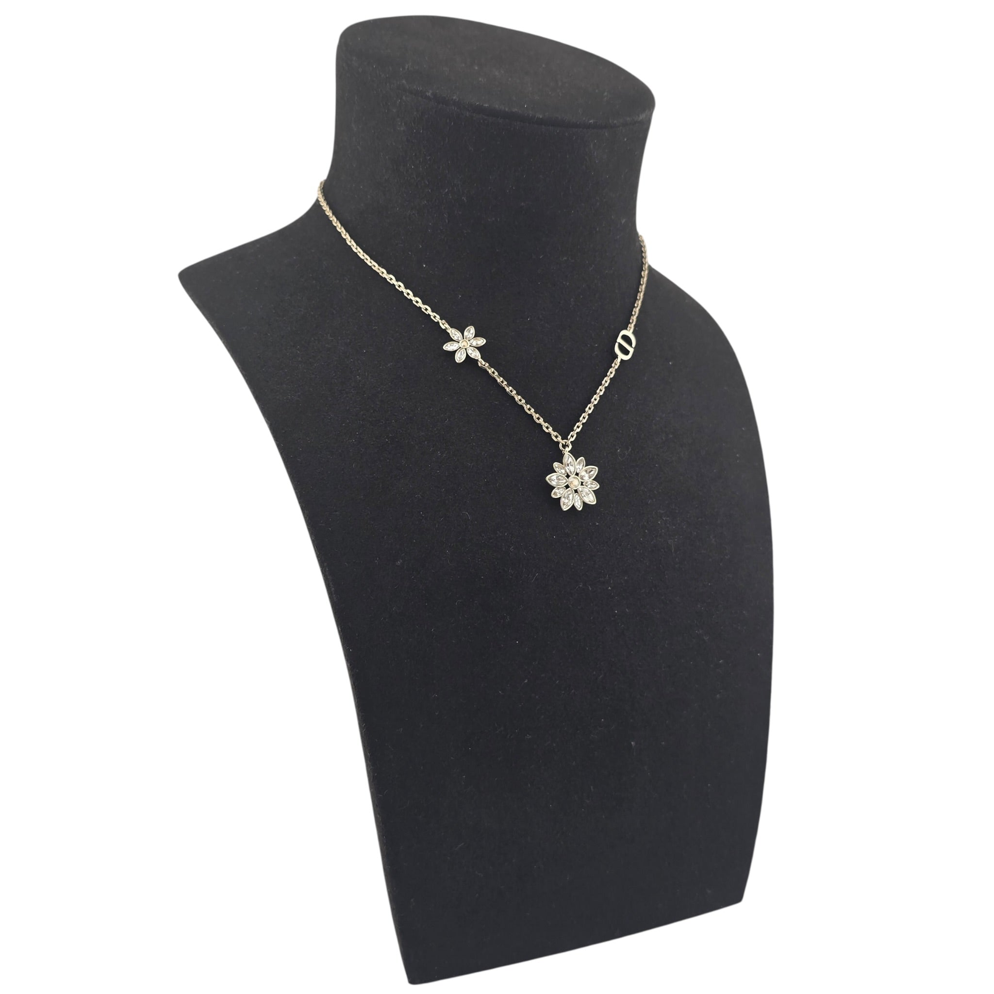 Christian Dior CD Fleur de Glace Necklace DIOR