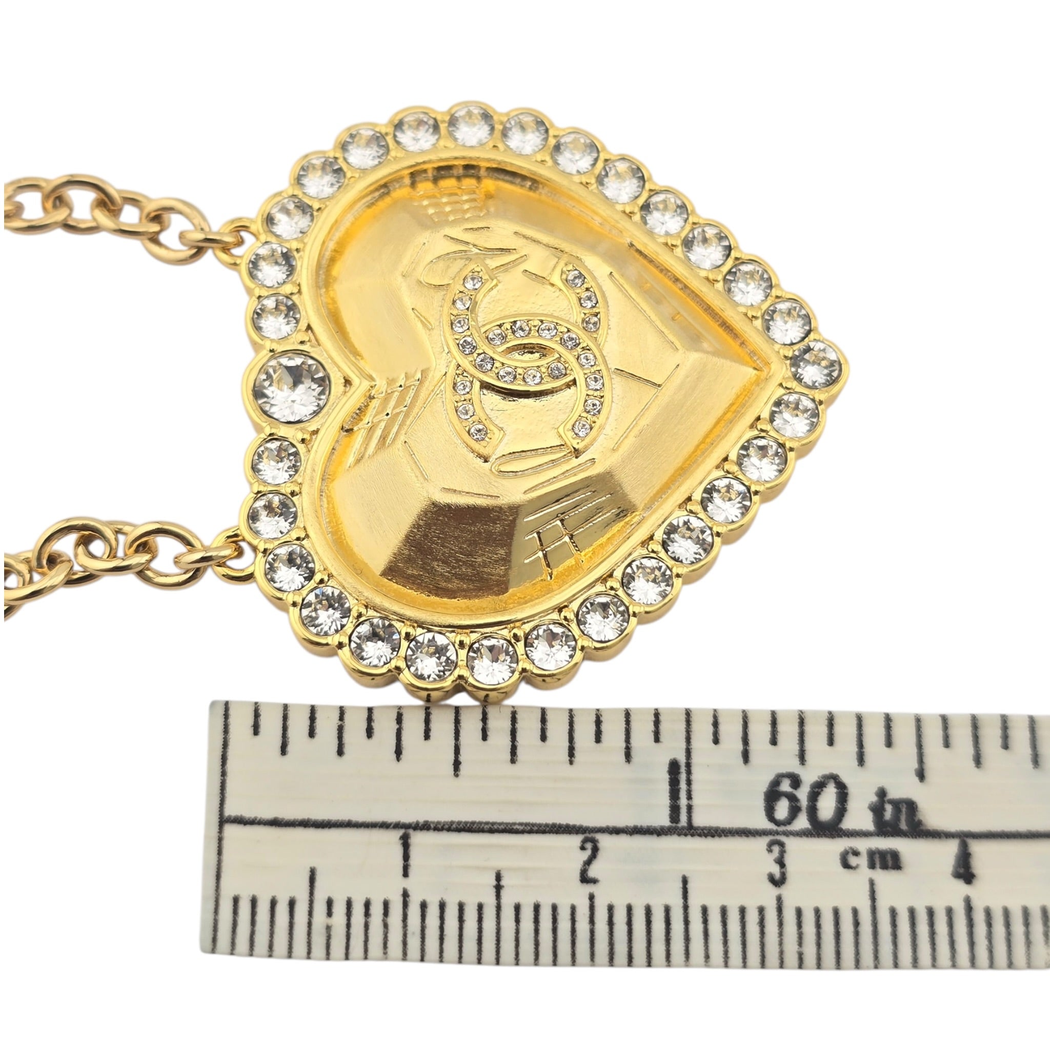 Chanel CC Gold Pendant Heart Necklace 2025 CHANEL